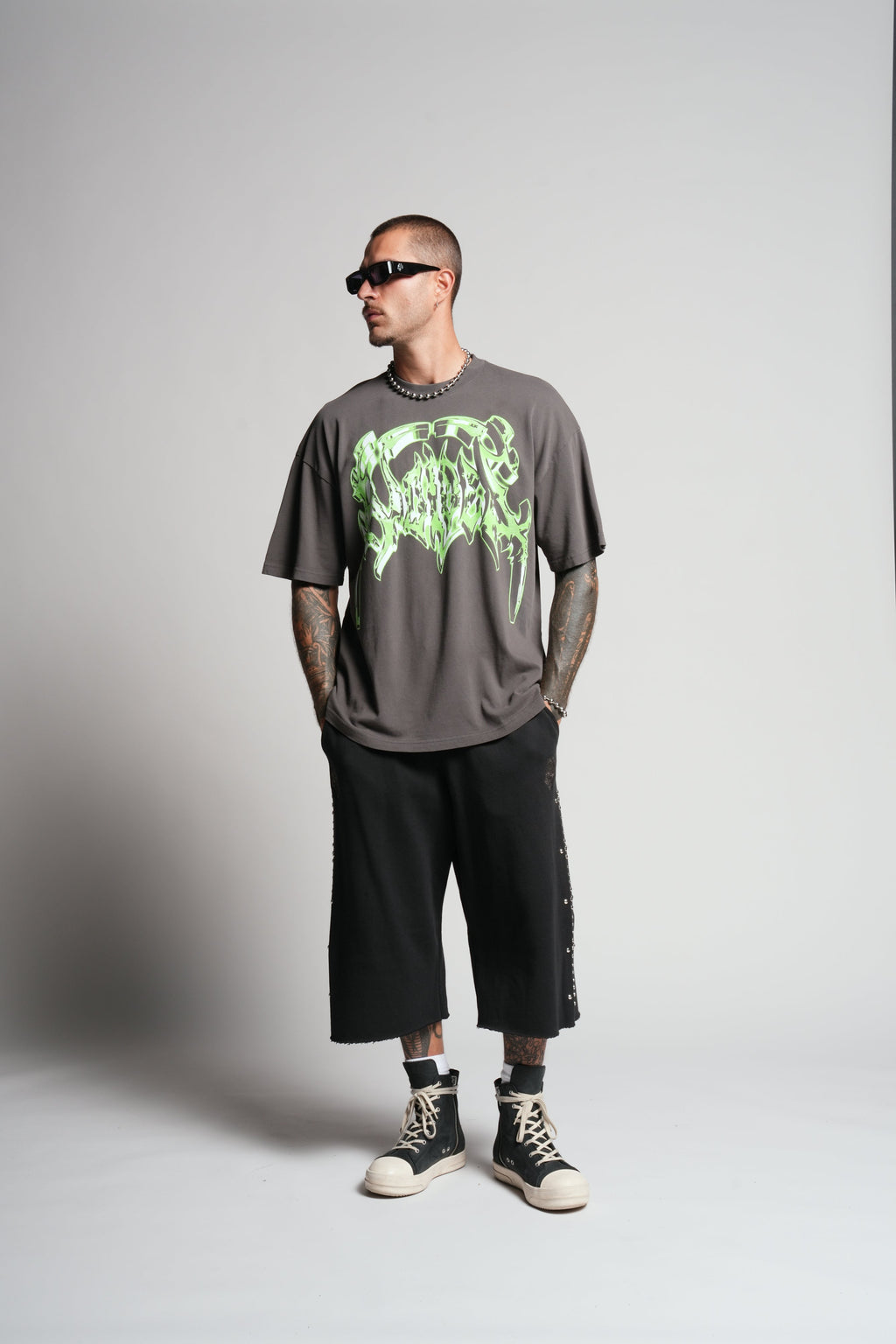 Absolute Form "Premium" Oversized Tee in Wolf Gray — imagem 5