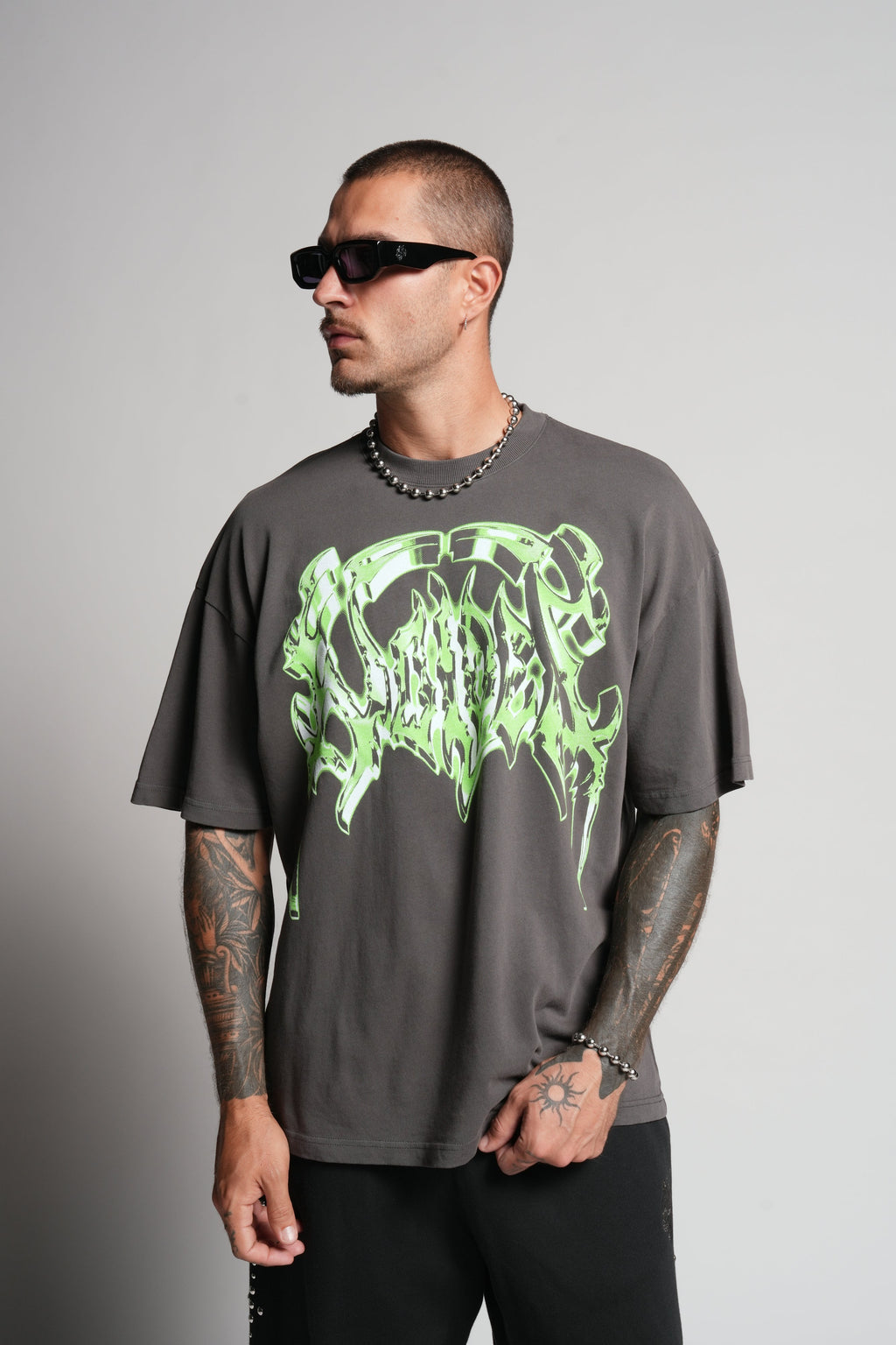 Absolute Form "Premium" Oversized Tee in Wolf Gray — imagem 2