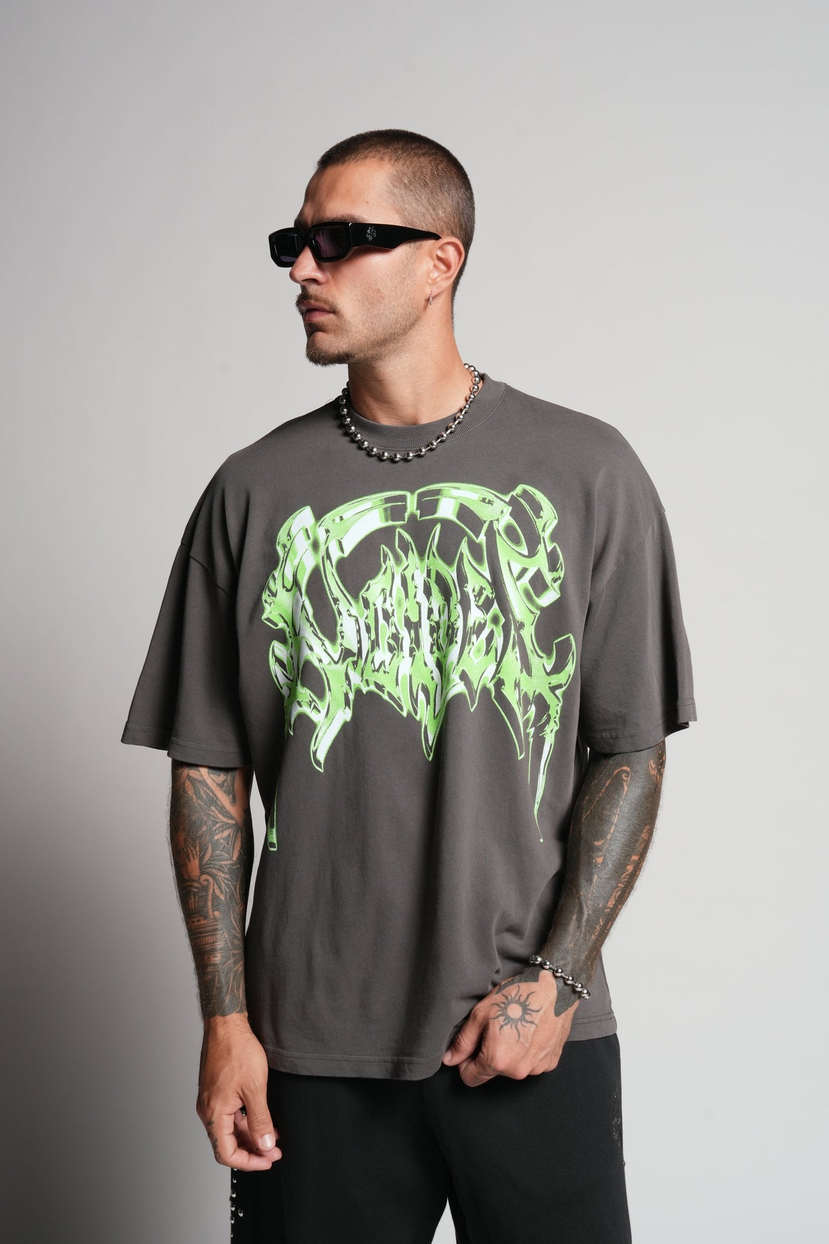 Absolute Form "Premium" Oversized Tee in Wolf Gray — imagem 2