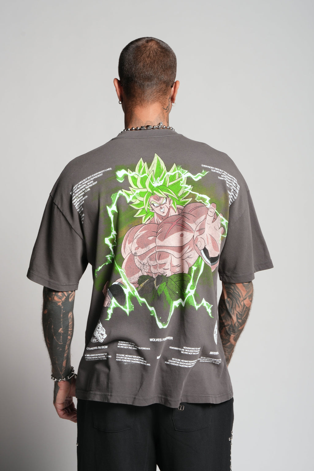 Absolute Form "Premium" Oversized Tee in Wolf Gray — imagem 4