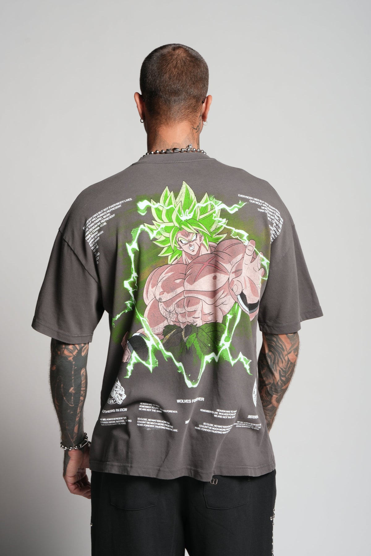 Absolute Form "Premium" Oversized Tee in Wolf Gray — imagem 4
