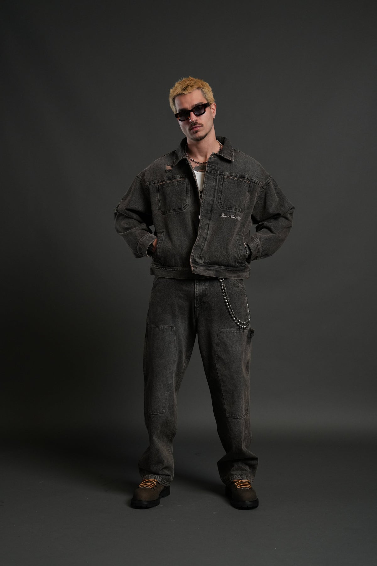 Darc Sport Wolves Jax Denim Jacket in Mojave Brown - imagem 5