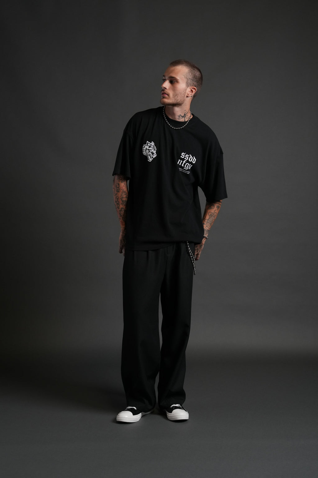 Darc Storm "Premium" Oversized Tee in Black — imagem 5