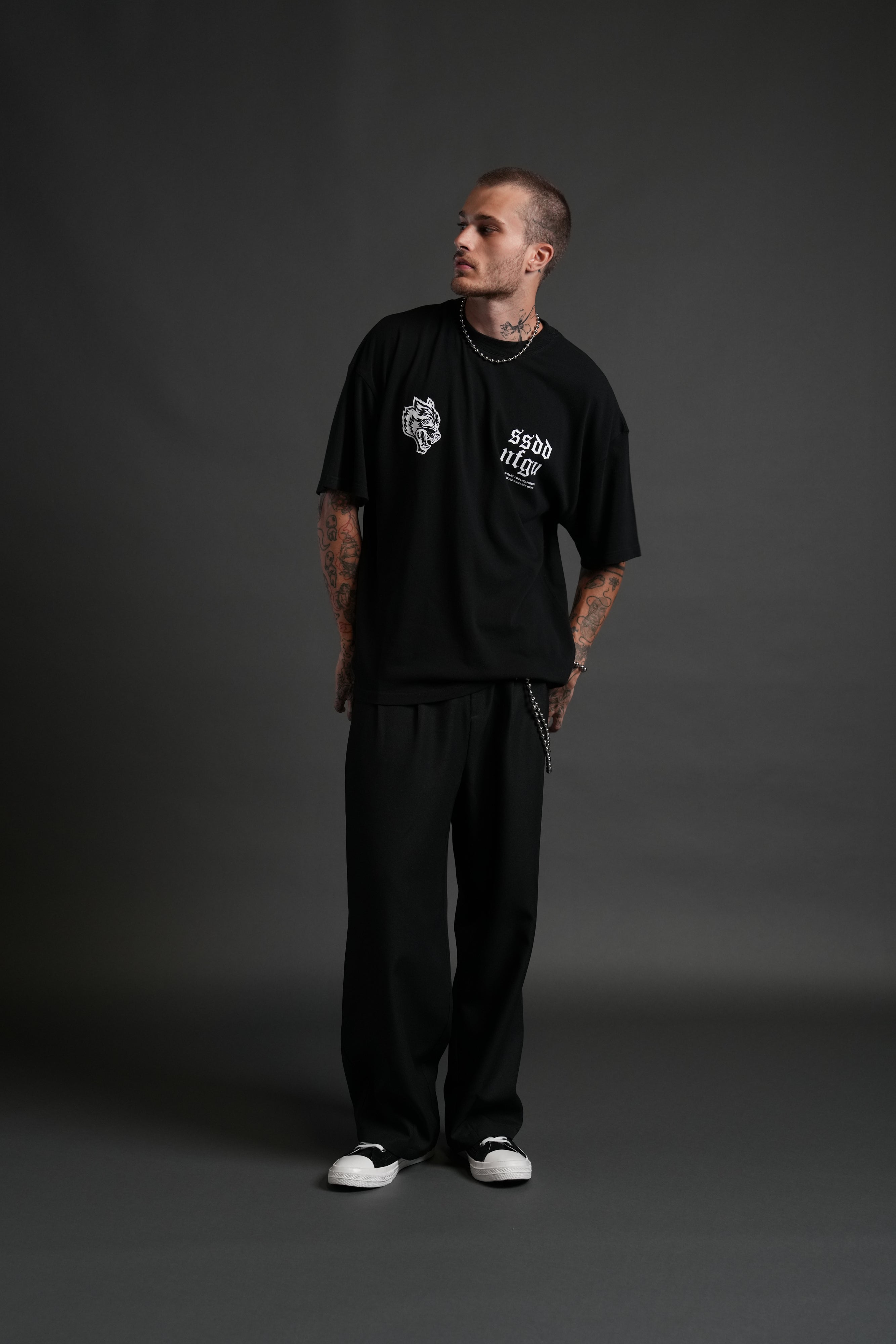 Darc Storm "Premium" Oversized Tee in Black — imagem 5