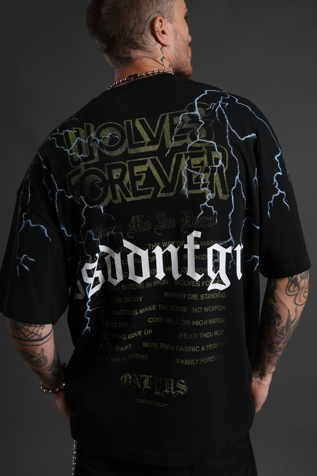 Darc Storm "Premium" Oversized Tee in Black — imagem 8