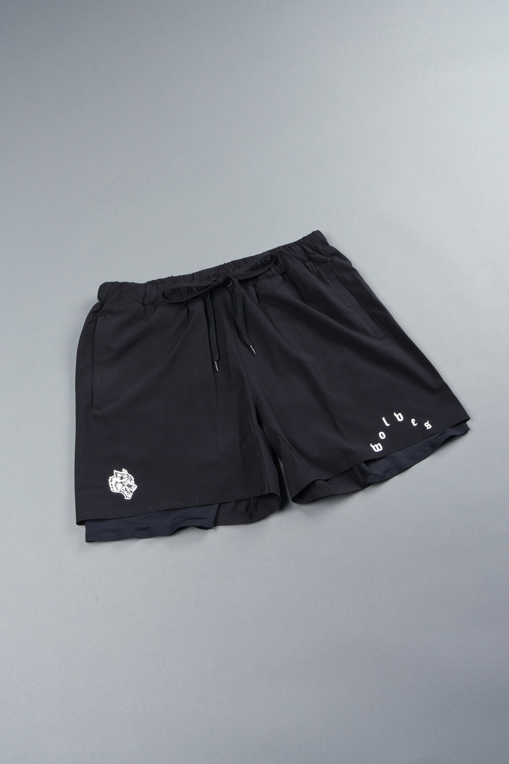 Wolf Pyramid Compression Shorts In Black - imagem 3