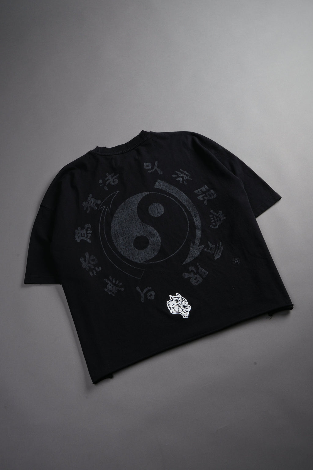 Bruce Lee Forever Distressed Grunge Box Cut Tee V2 in Black — imagem 18