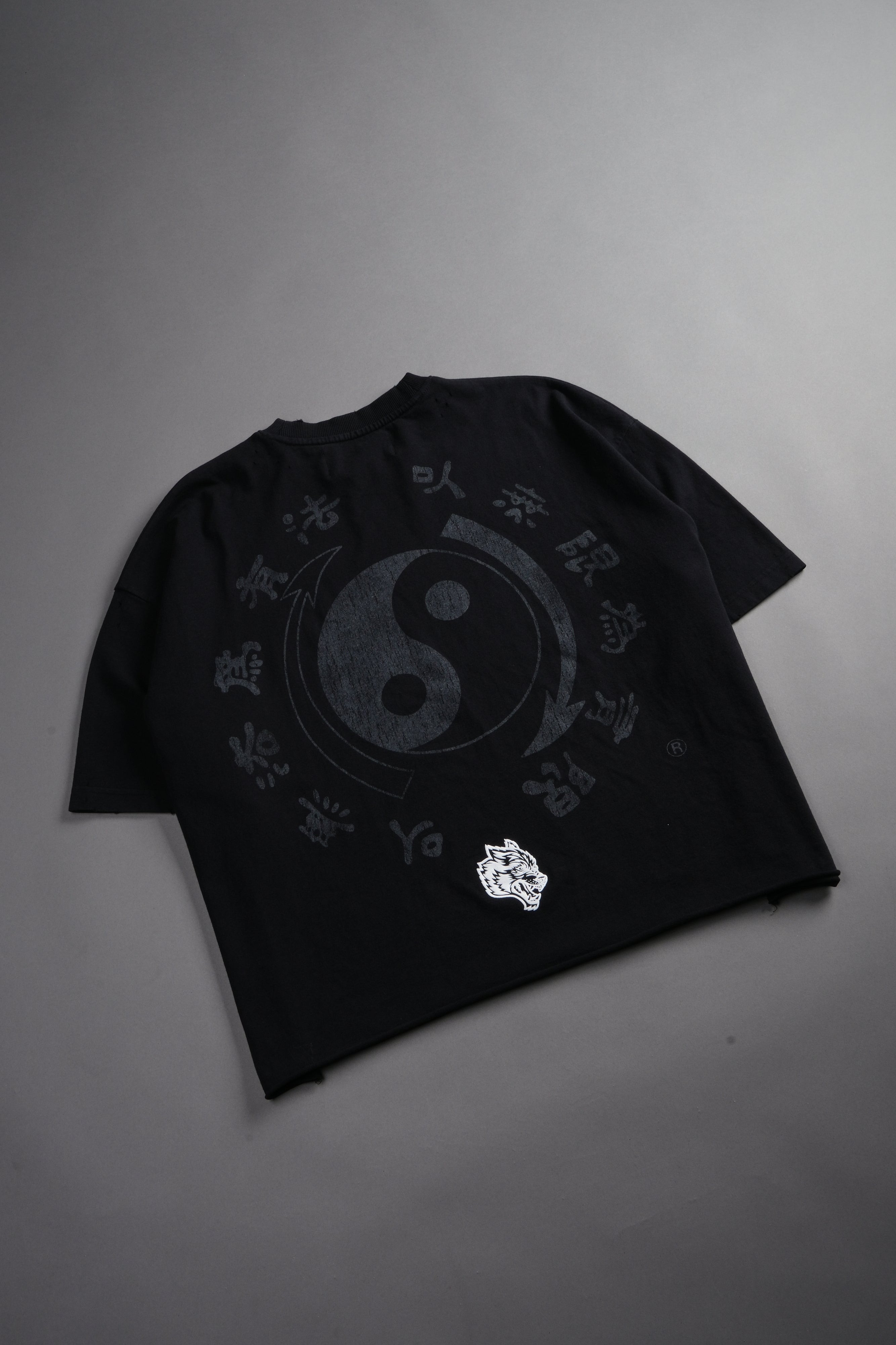 Bruce Lee Forever Distressed Grunge Box Cut Tee V2 in Black — imagem 18
