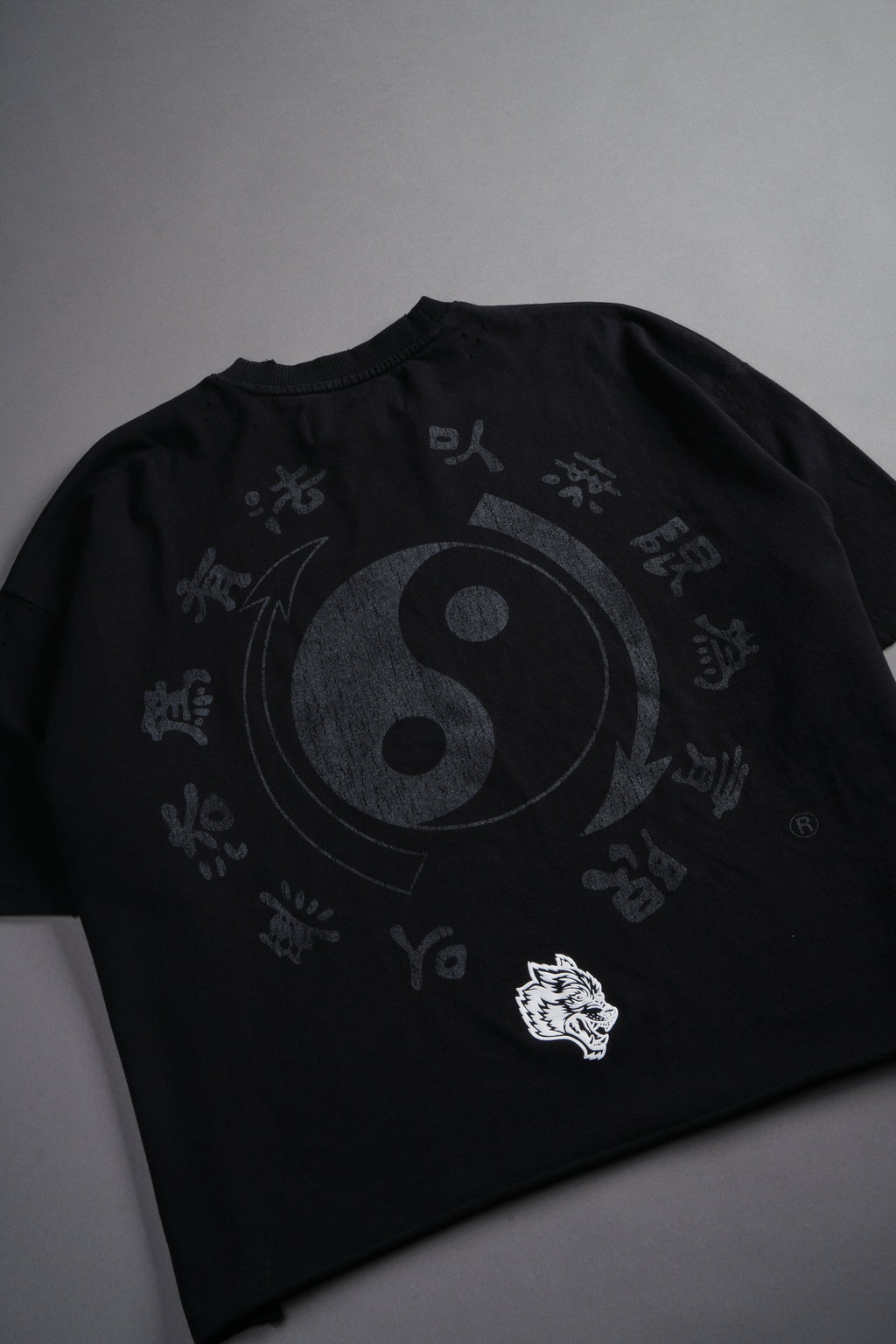 Bruce Lee Forever Distressed Grunge Box Cut Tee V2 in Black — imagem 20