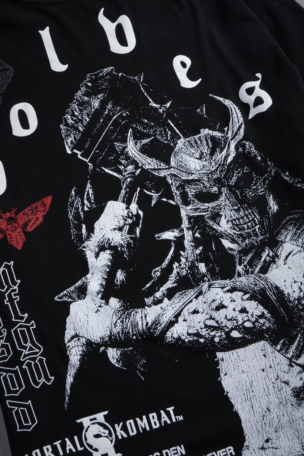 Shao Kahn Premium Oversized Tee in Black — imagem 12