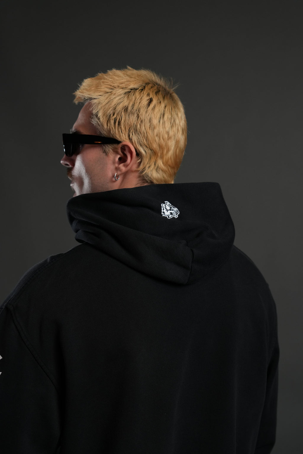 True to Our Core "Moaty" Hoodie in Black Drift Wash — imagem 8