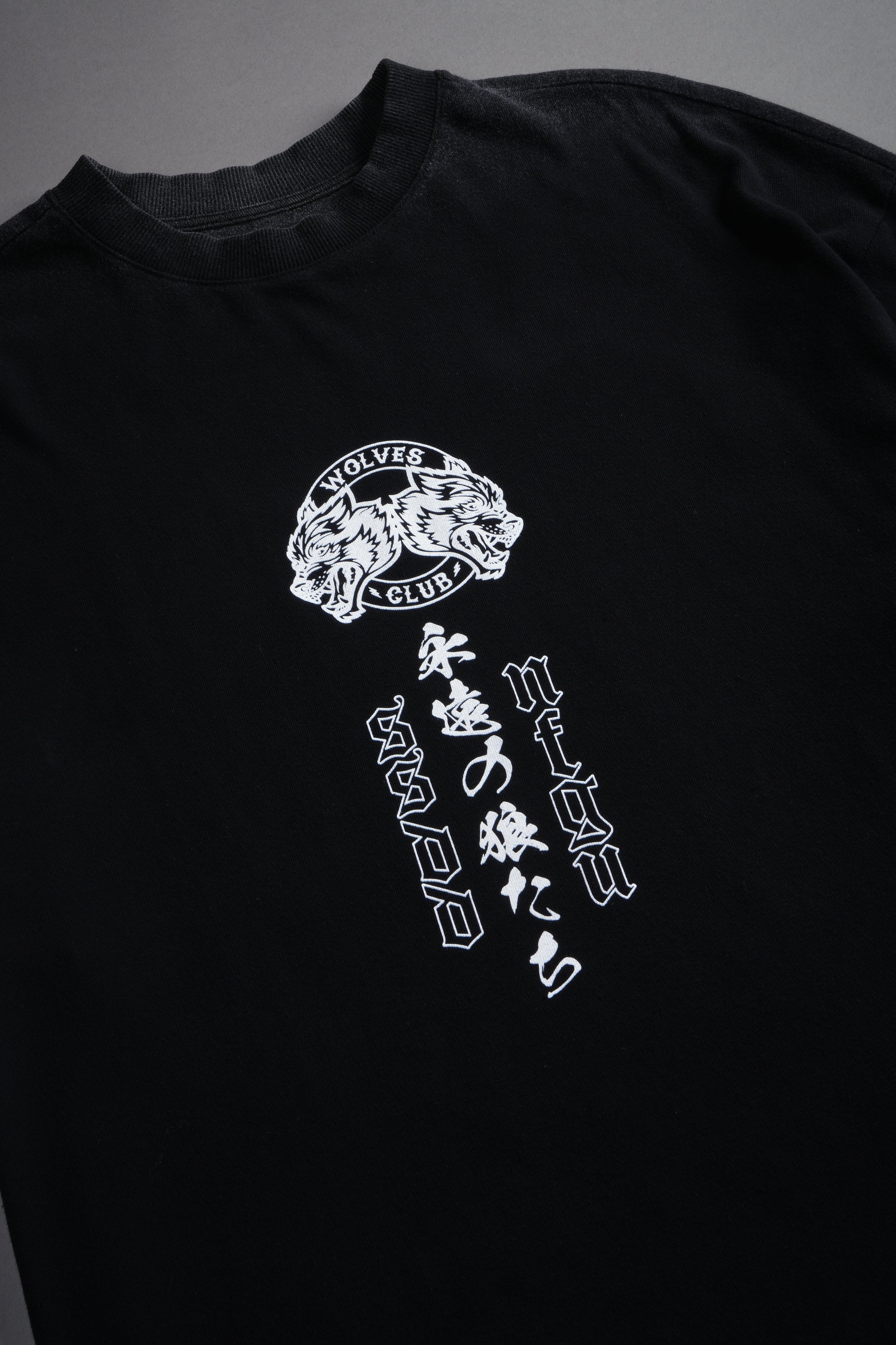 Kazoku Okami Premium Oversized Tee in Black — imagem 15