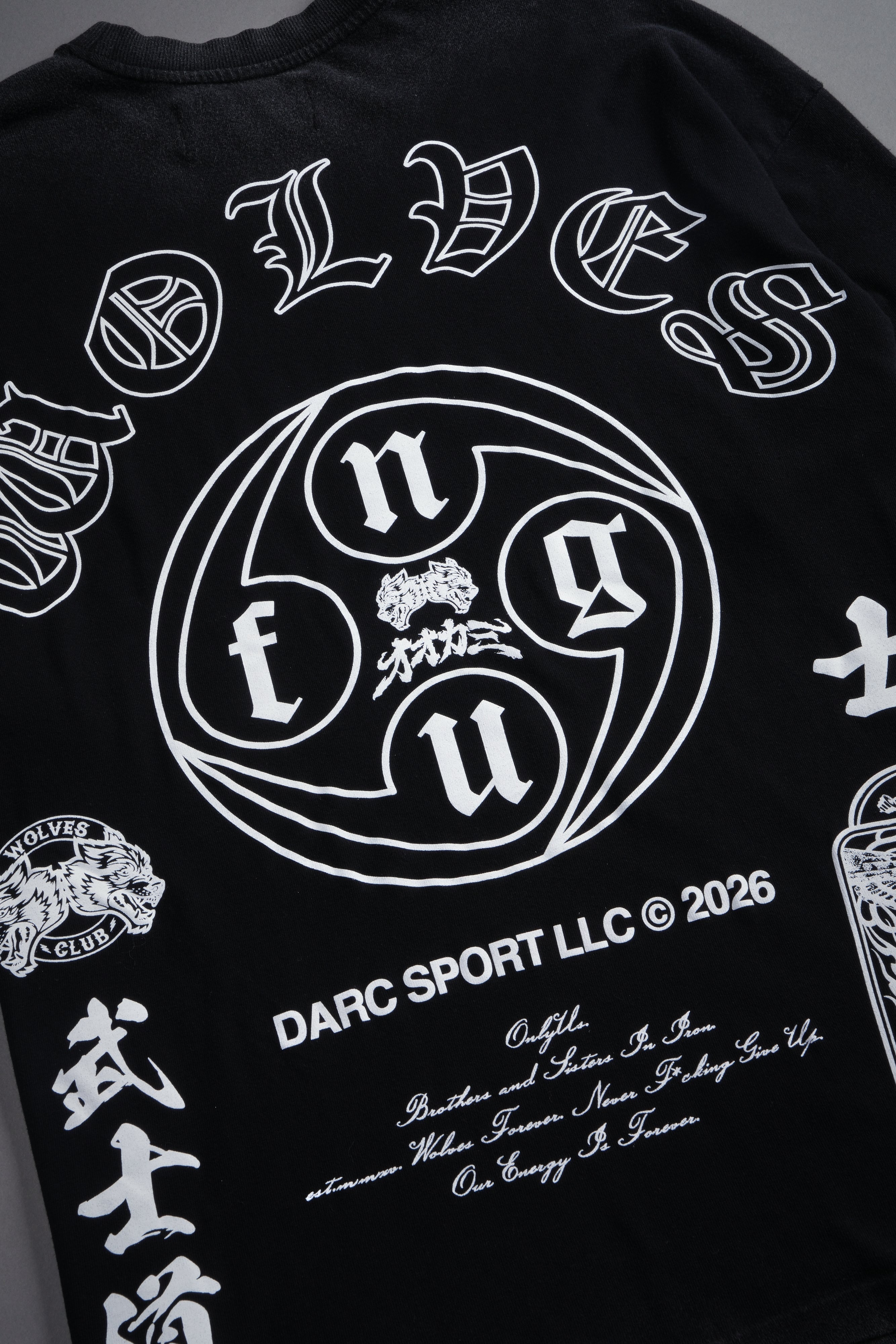 Kazoku Okami Premium Oversized Tee in Black — imagem 18