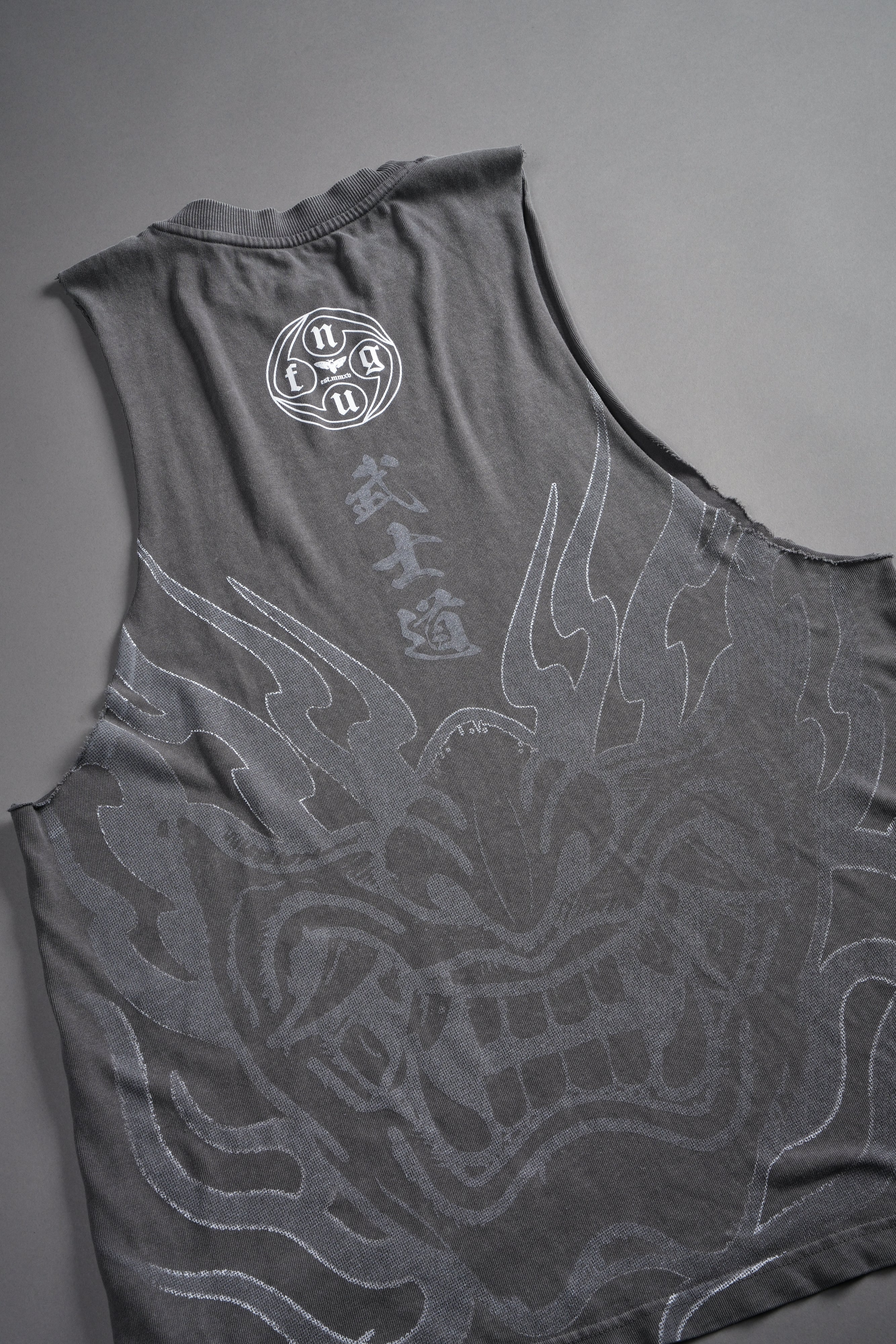 Half Mask Tommy Muscle Tee in Slate Gray — imagem 9