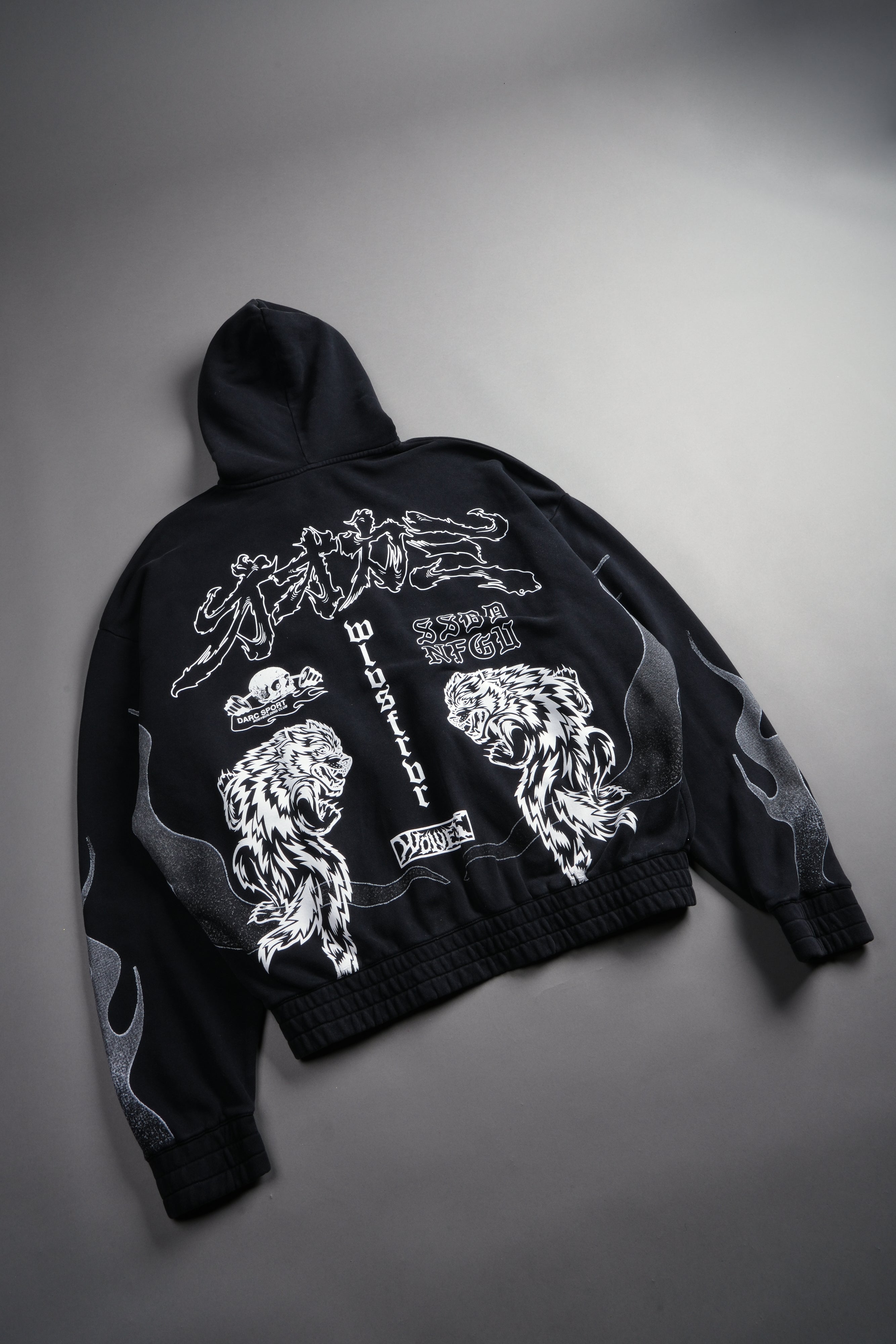 Our Code Chambers Zip Hoodie in Black — imagem 20
