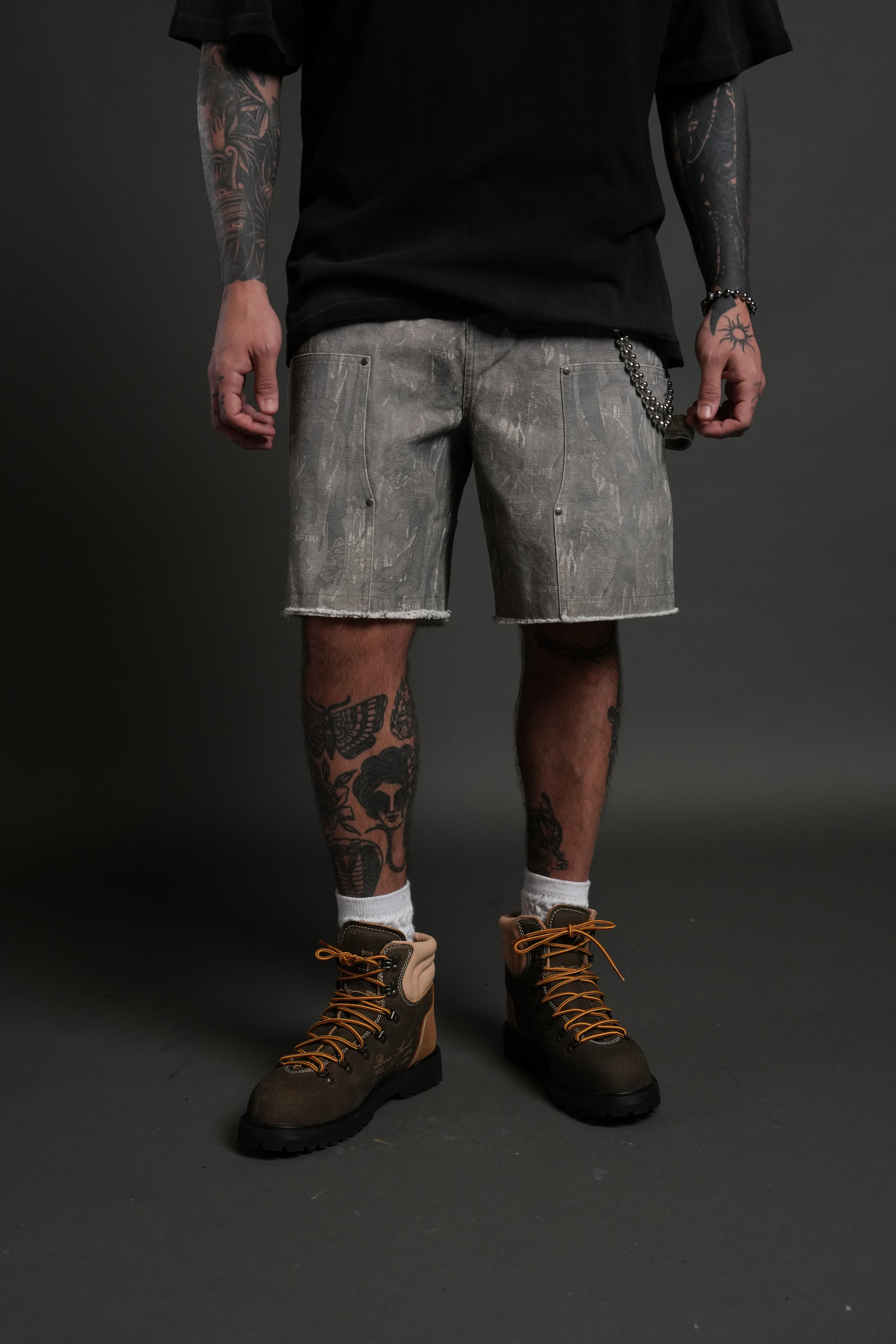 Core Chopper Raw Hem Hoffa Shorts in Ohana Vintage Norse Camo — imagem 2