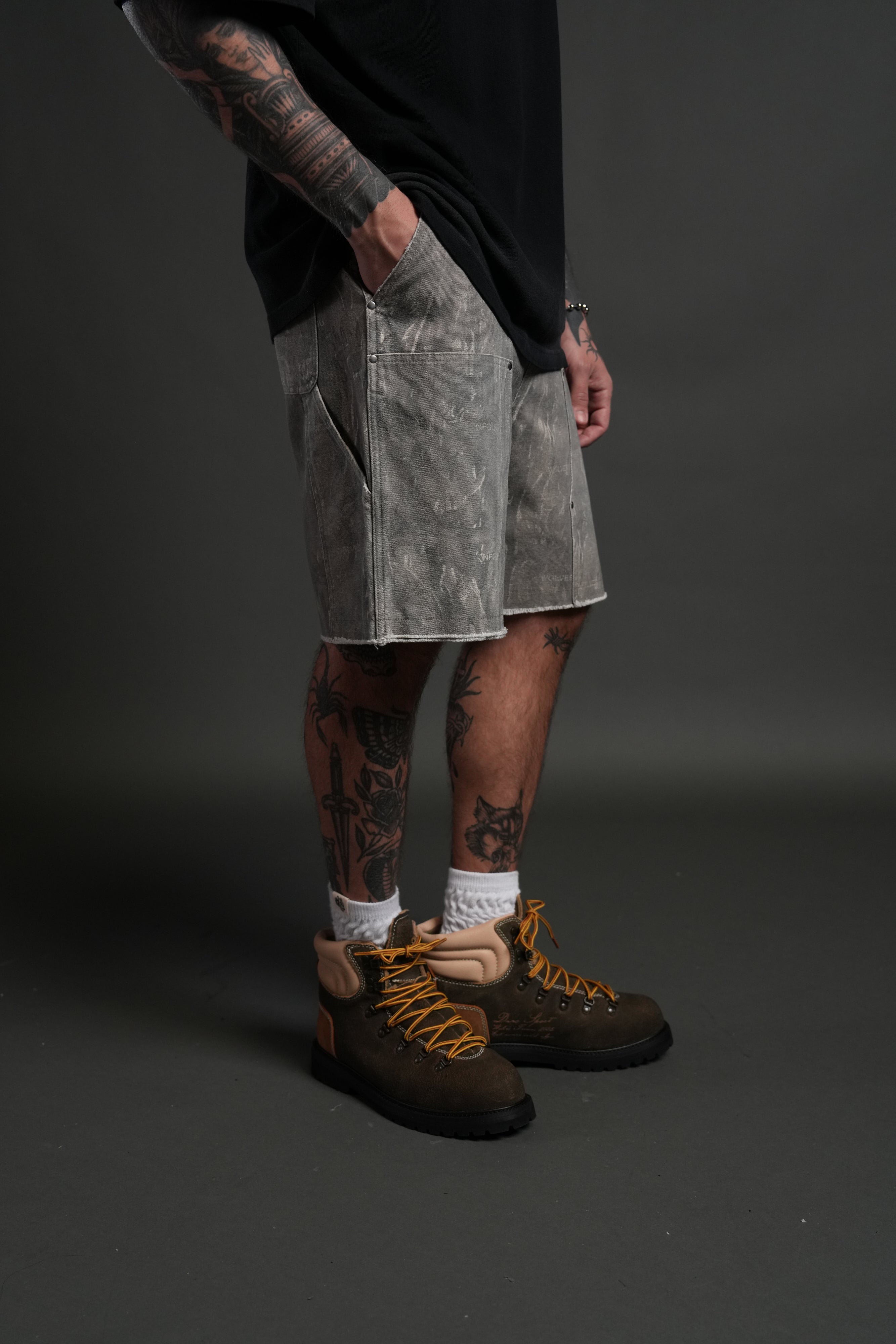 Core Chopper Raw Hem Hoffa Shorts in Ohana Vintage Norse Camo — imagem 5