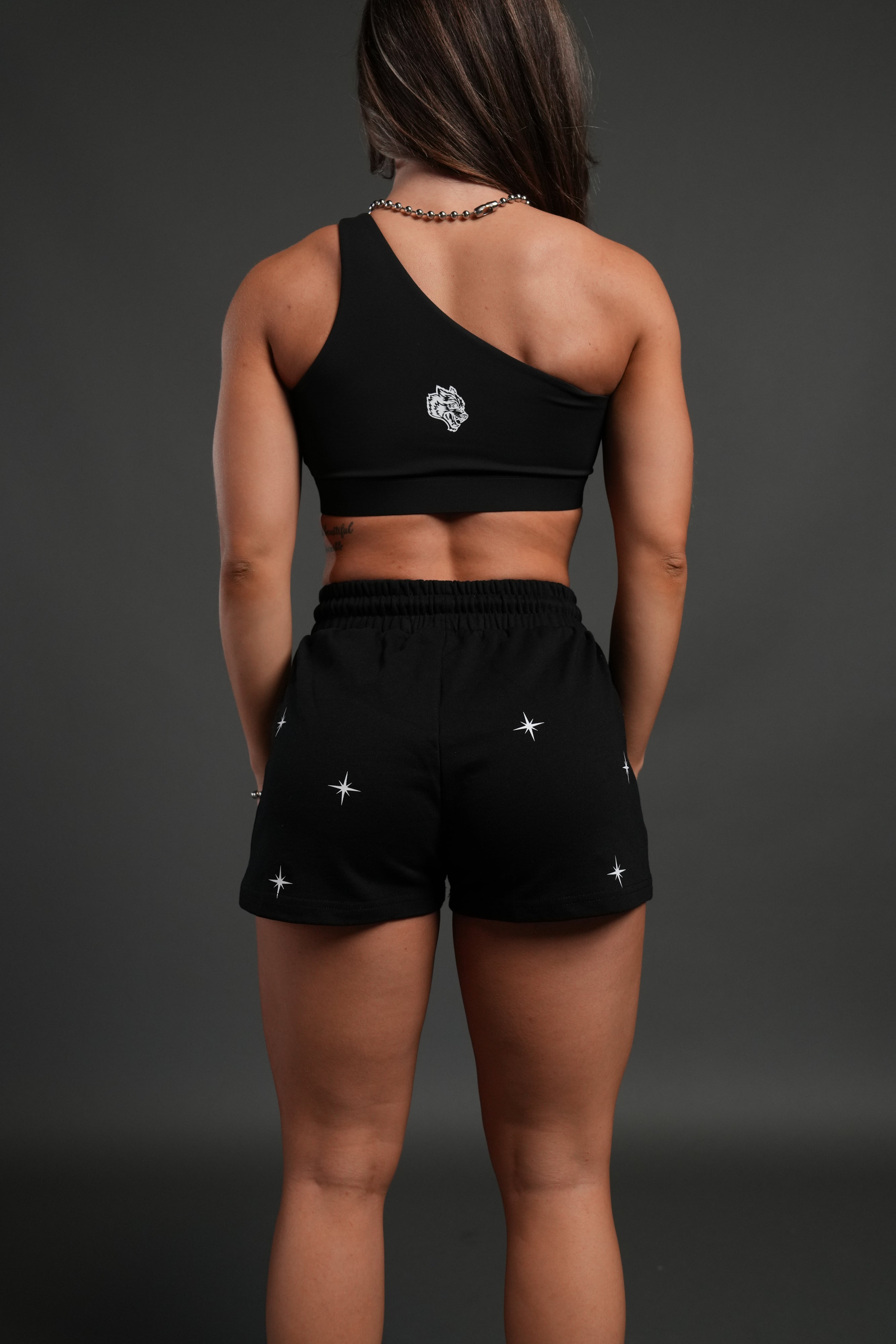 FRVR In The Stars Comfy Sweat Shorts in Black — imagem 3