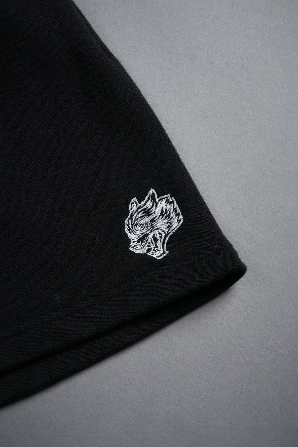 Dual Oversized Post Lounge Sweat Shorts in Black — imagem 11