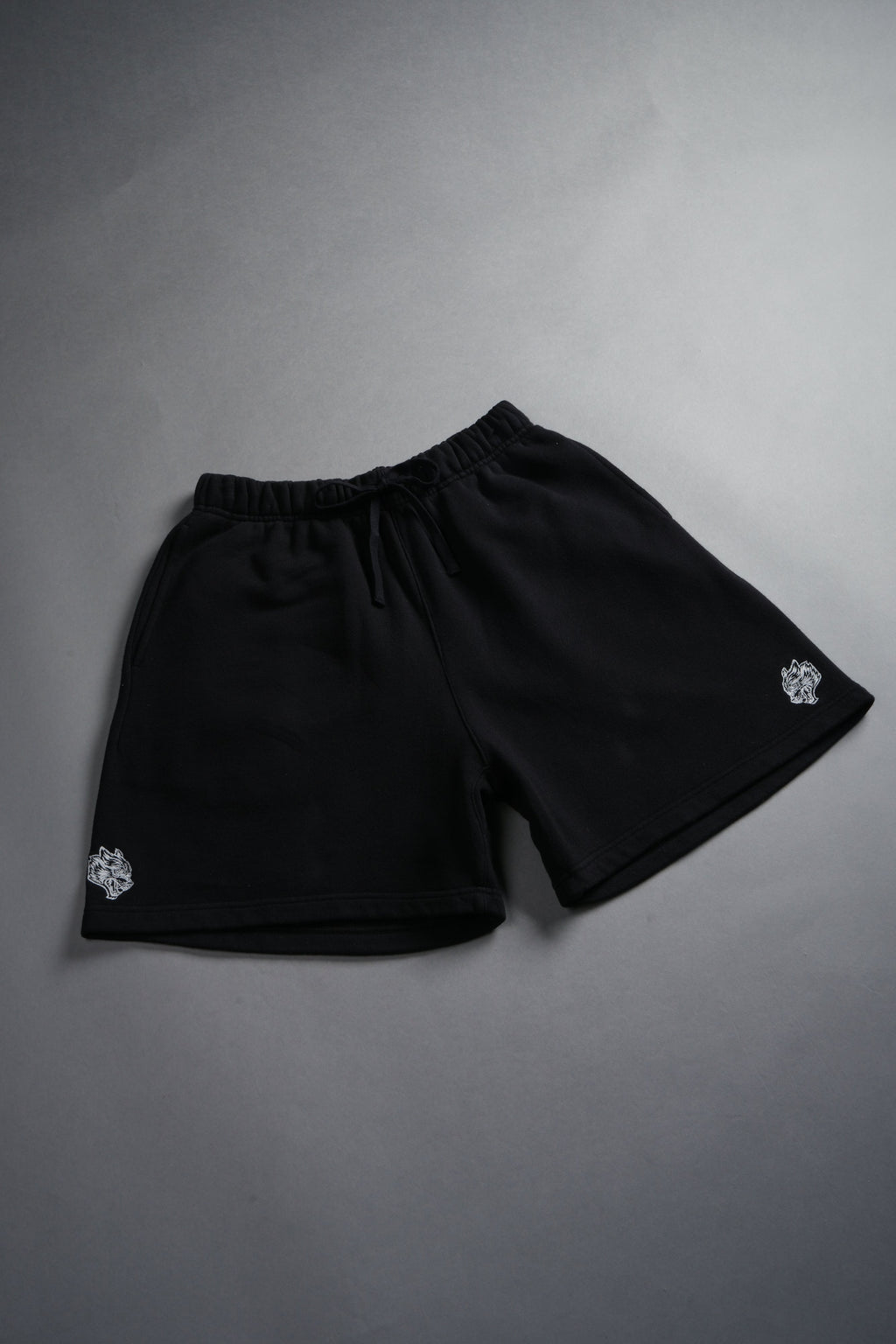 Dual Oversized Post Lounge Sweat Shorts in Black — imagem 12