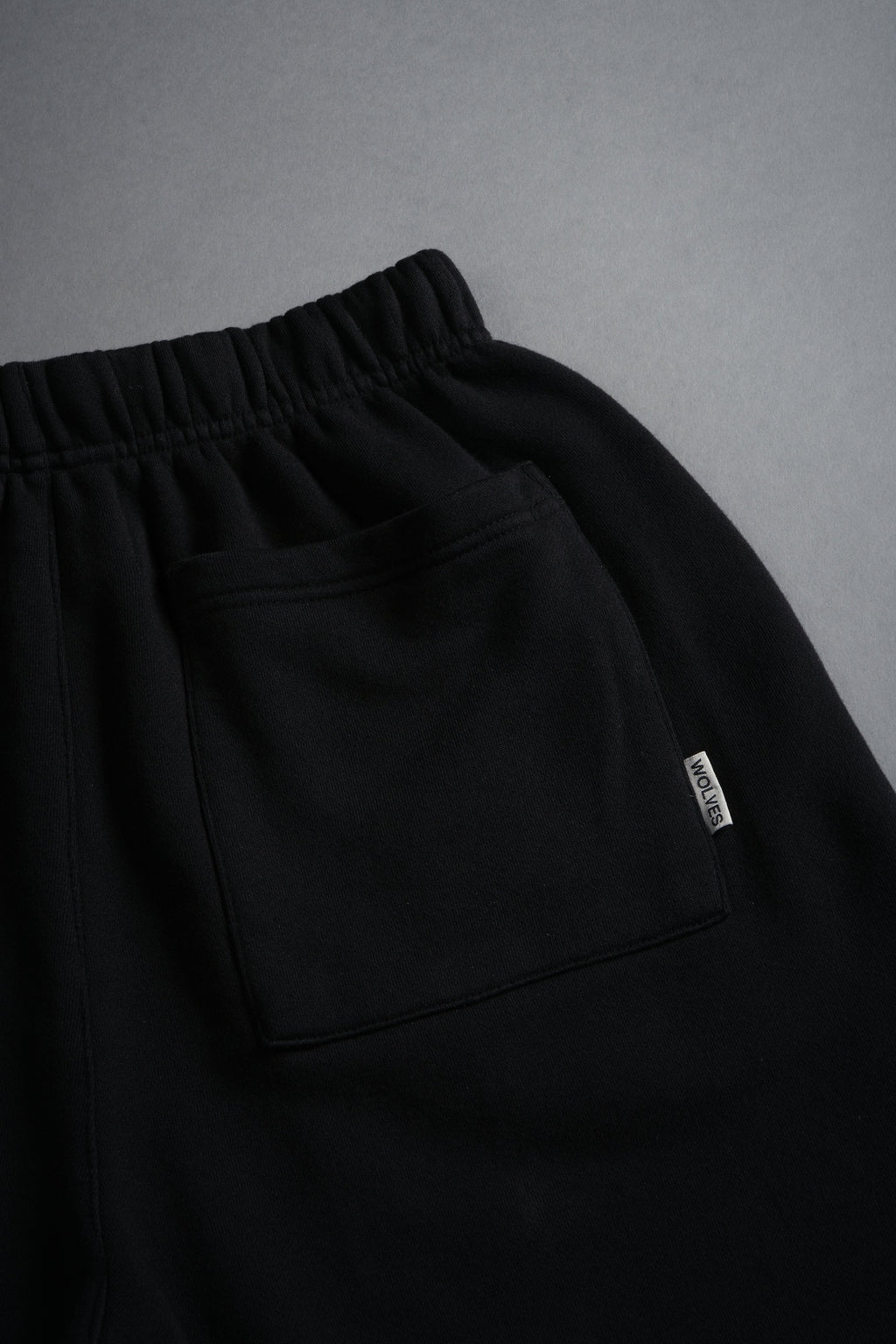 Dual Oversized Post Lounge Sweat Shorts in Black — imagem 13