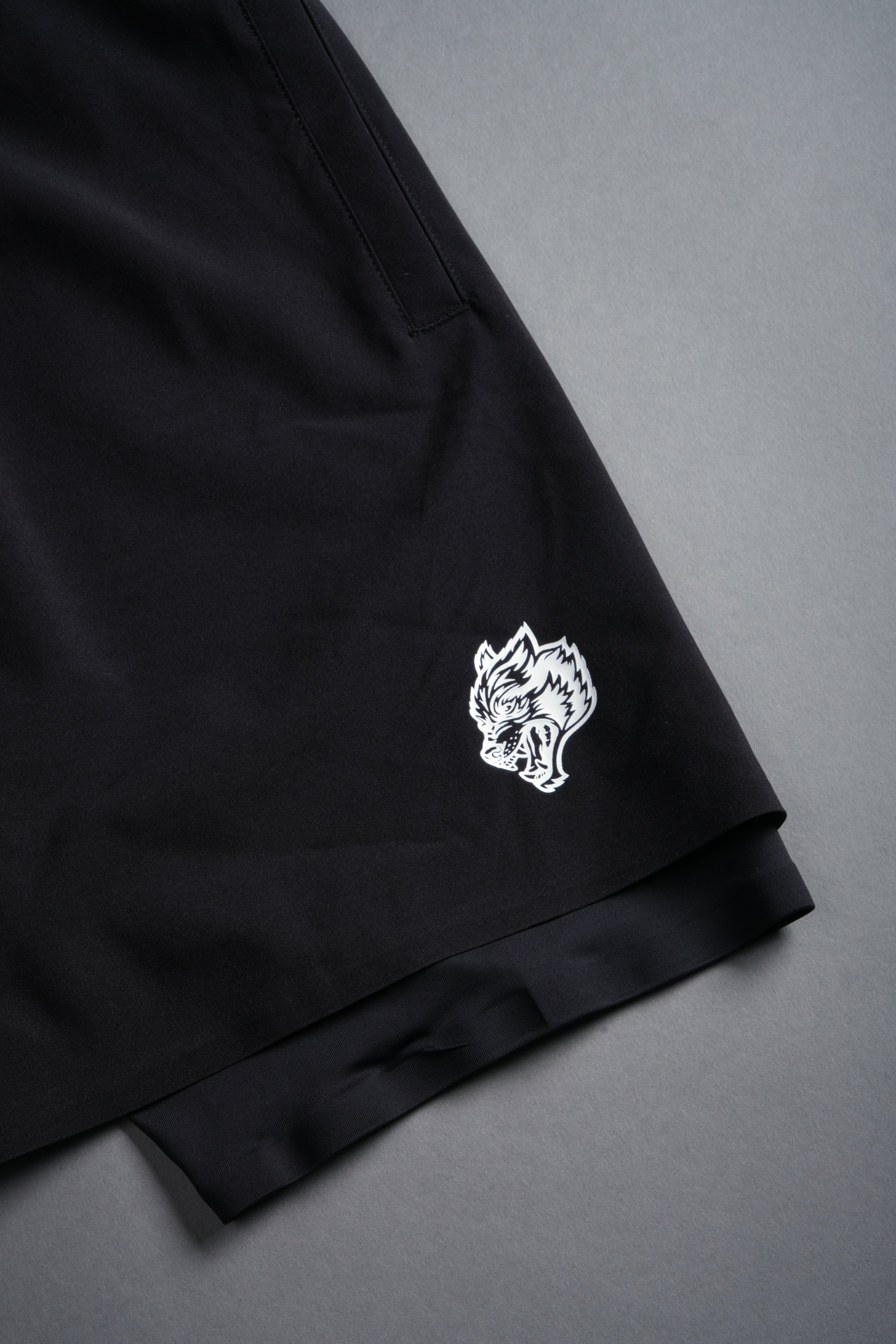 Dual Compression Shorts in Black