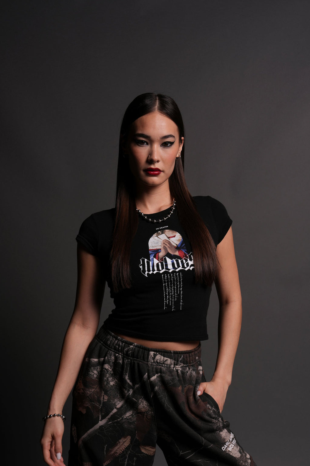Now and Forever "Baby" Tee in Black — imagem 1