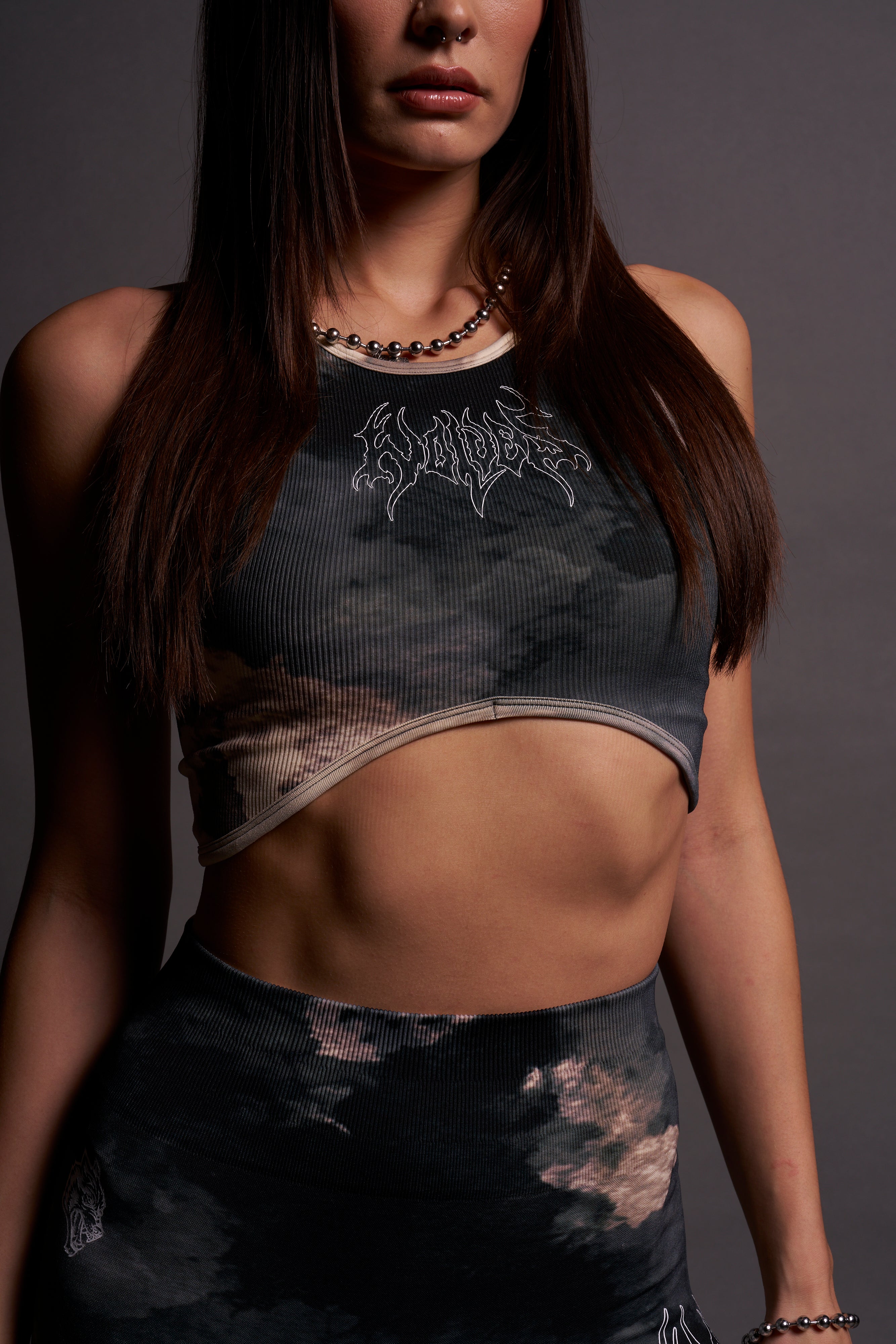 Hesh "Everson Seamless" Curve Tank in Sandstorm Marble Wash — imagem 7