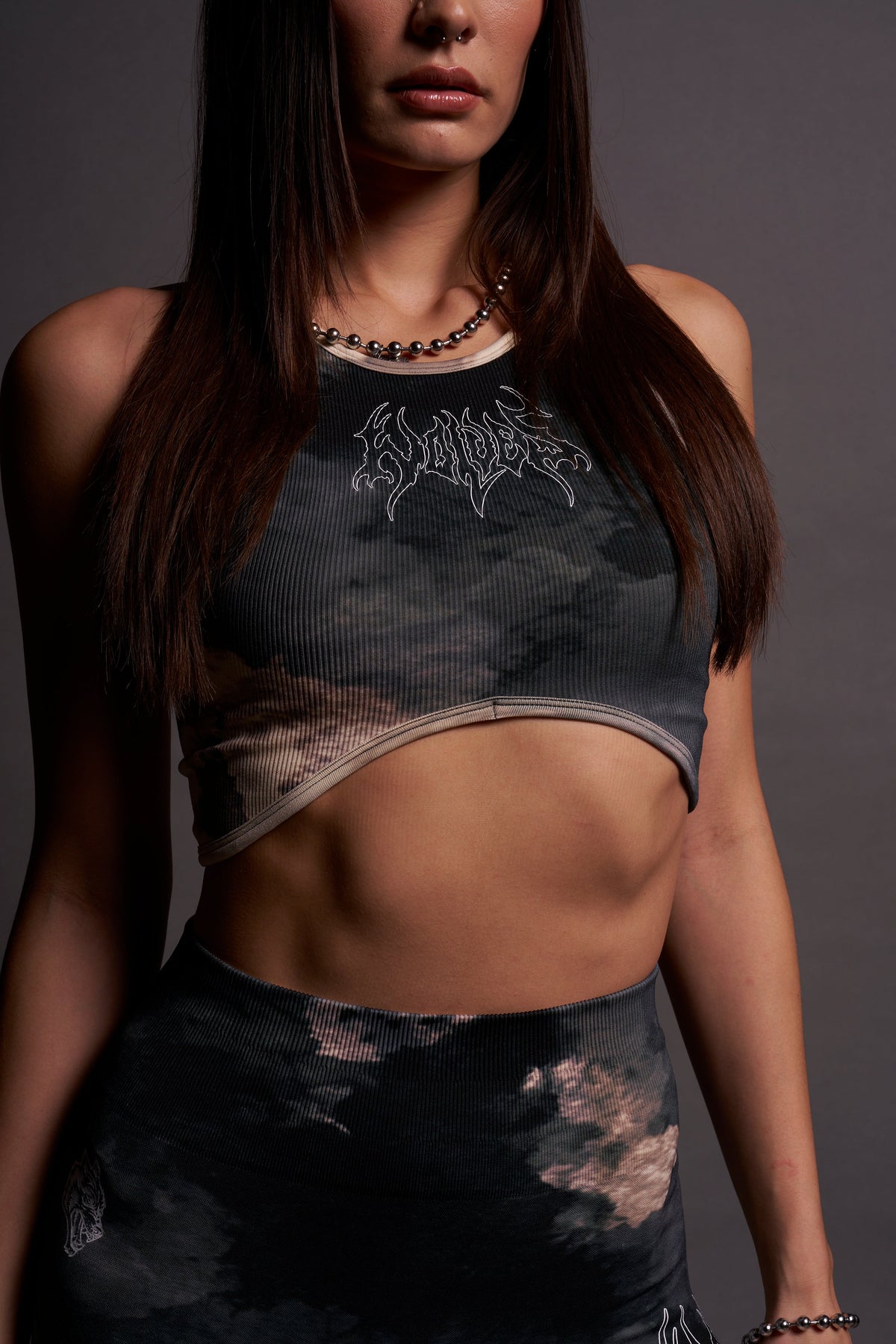 Hesh "Everson Seamless" Curve Tank in Sandstorm Marble Wash - imagem 7