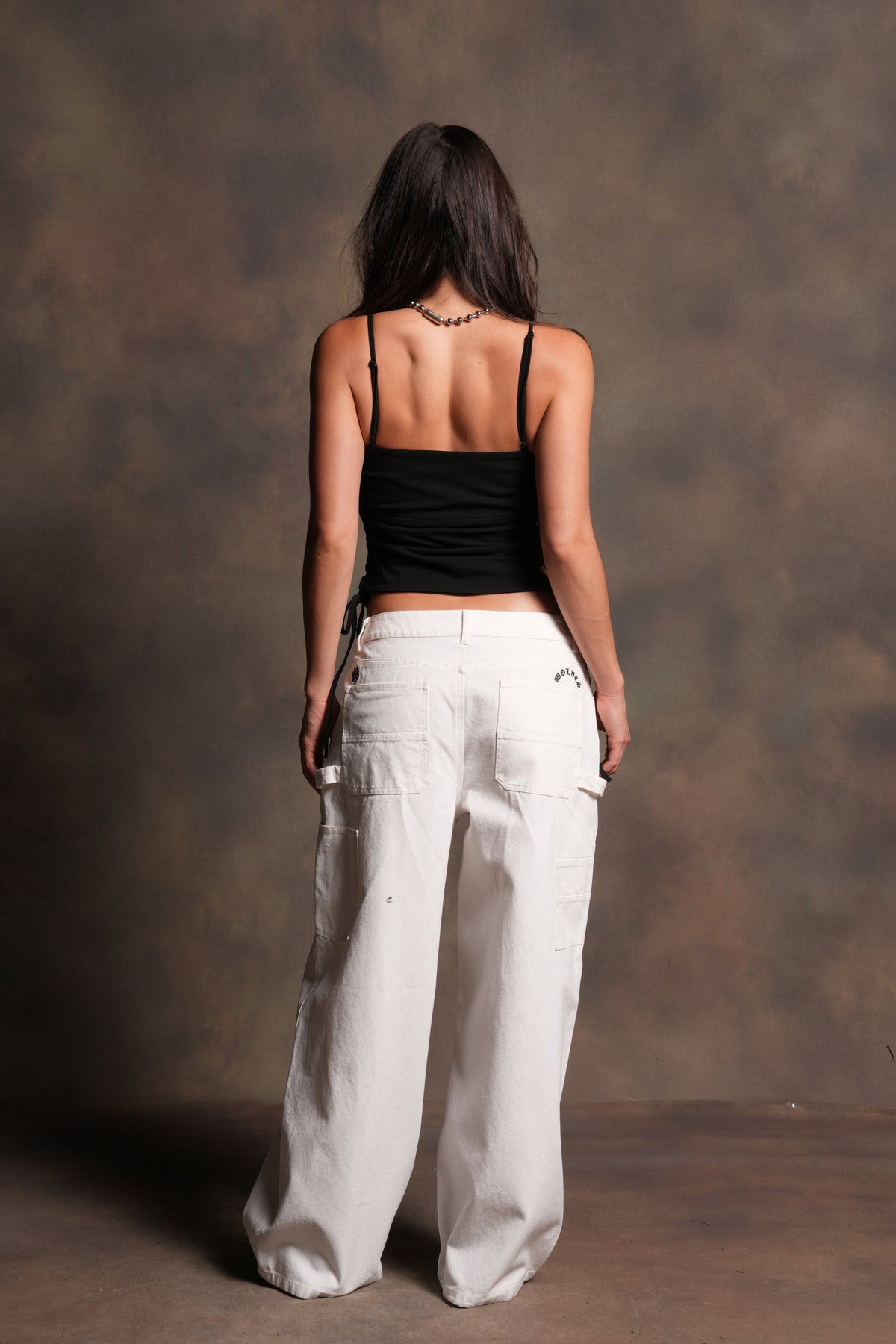 Wolf Lauren Side Lace Cami in Black - imagem 5