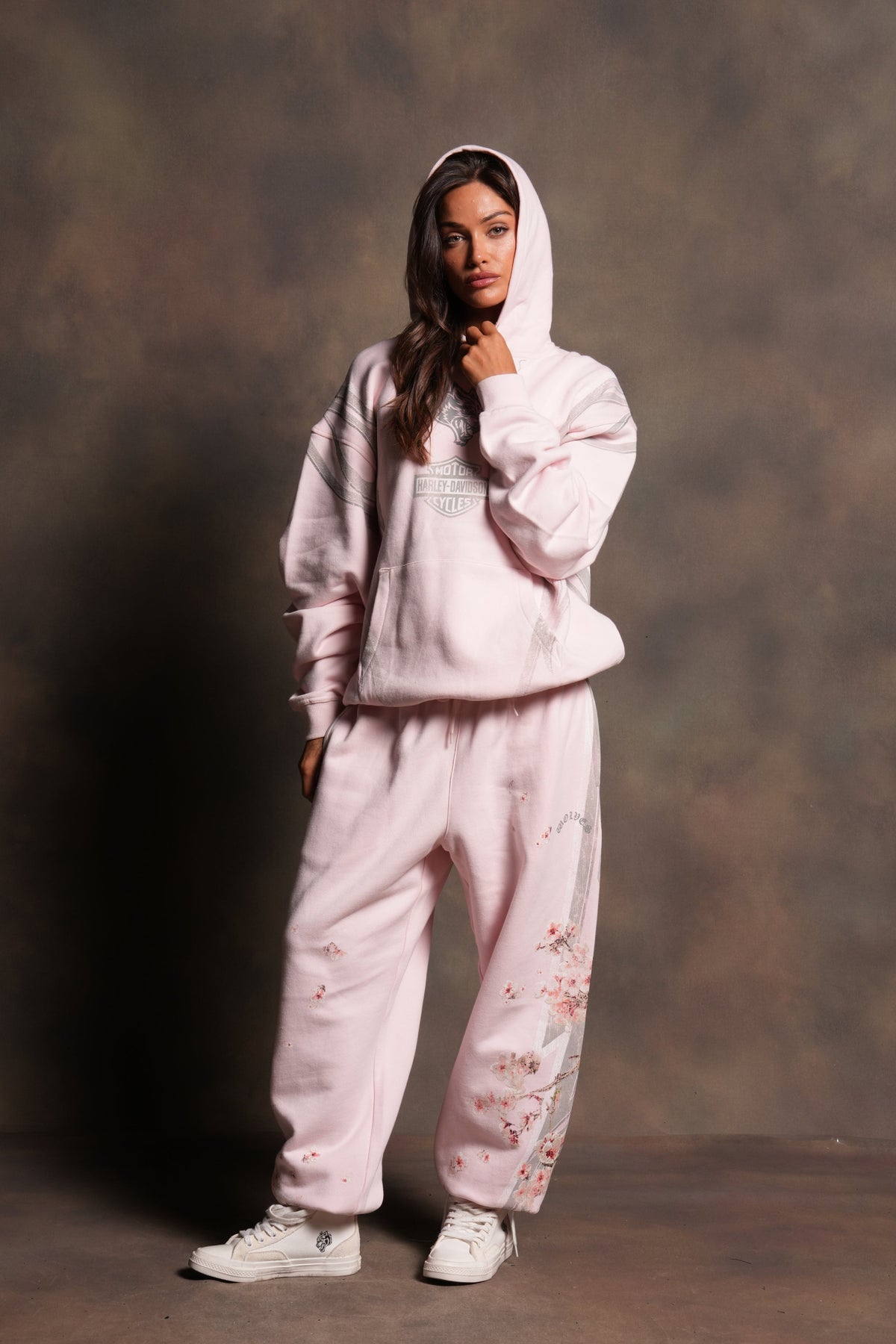 Iron Sakura Lightweight Lounger Sweat Pants in Blush Pink - imagem 4