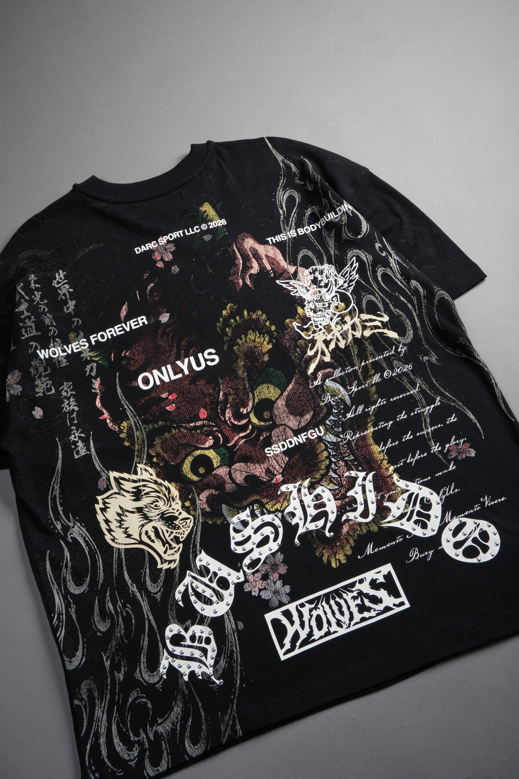 Shutendoji Premium Oversized Tee in Black — imagem 11