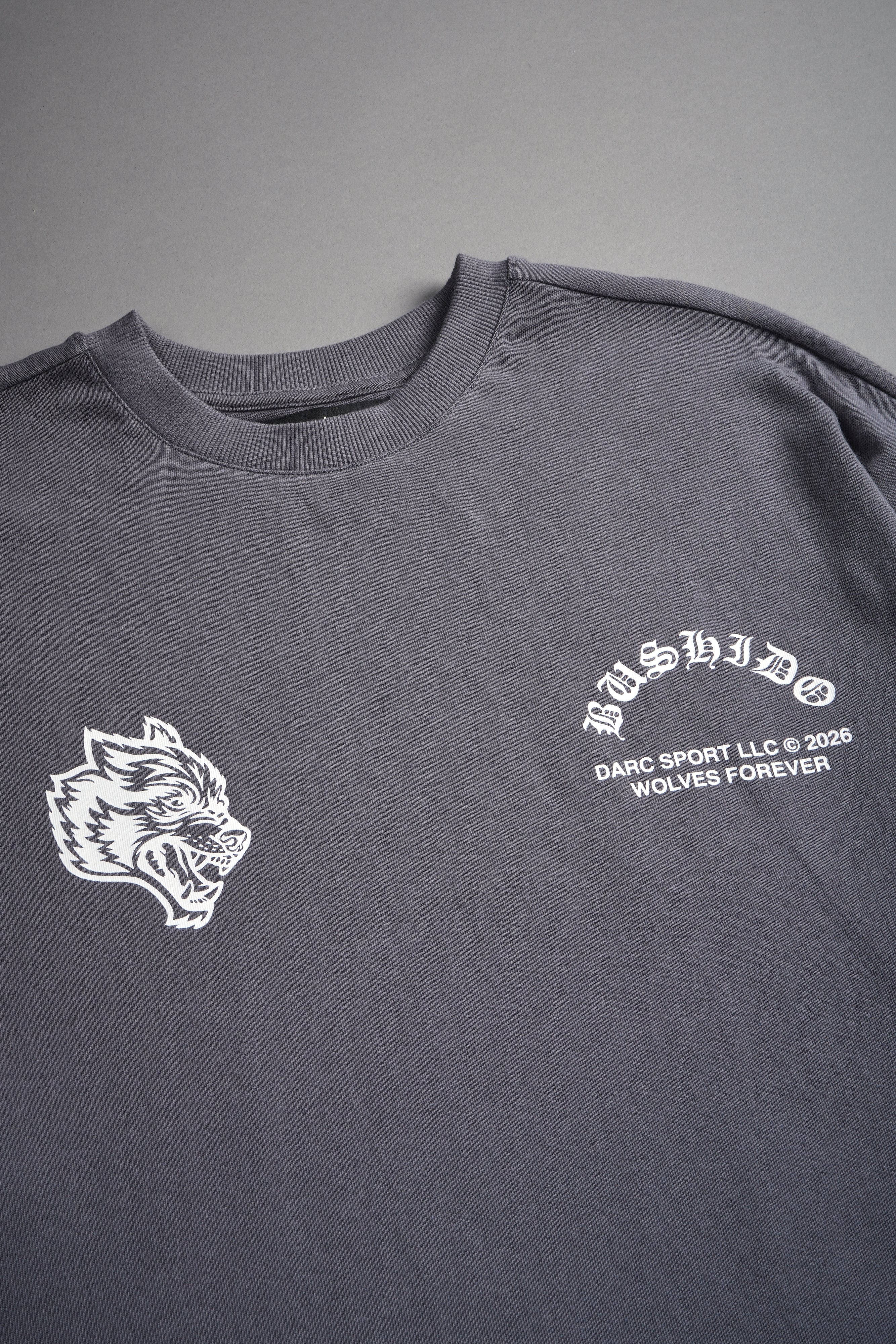 Shutendoji Premium Oversized Tee in Slate Gray — imagem 7