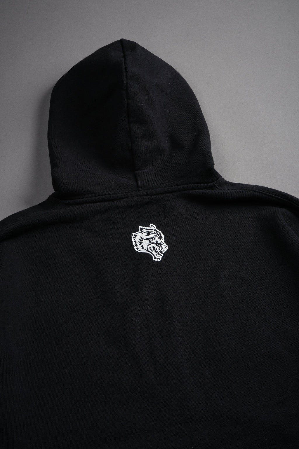 Ssddnfgu Bushido Distressed Grunge Mid Length Raw Hem Zip Hoodie in Black — imagem 12