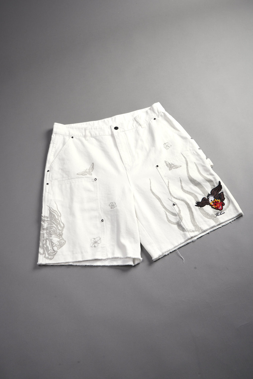 The Eagle & The Oni Hoffa Shorts in Cream — imagem 8