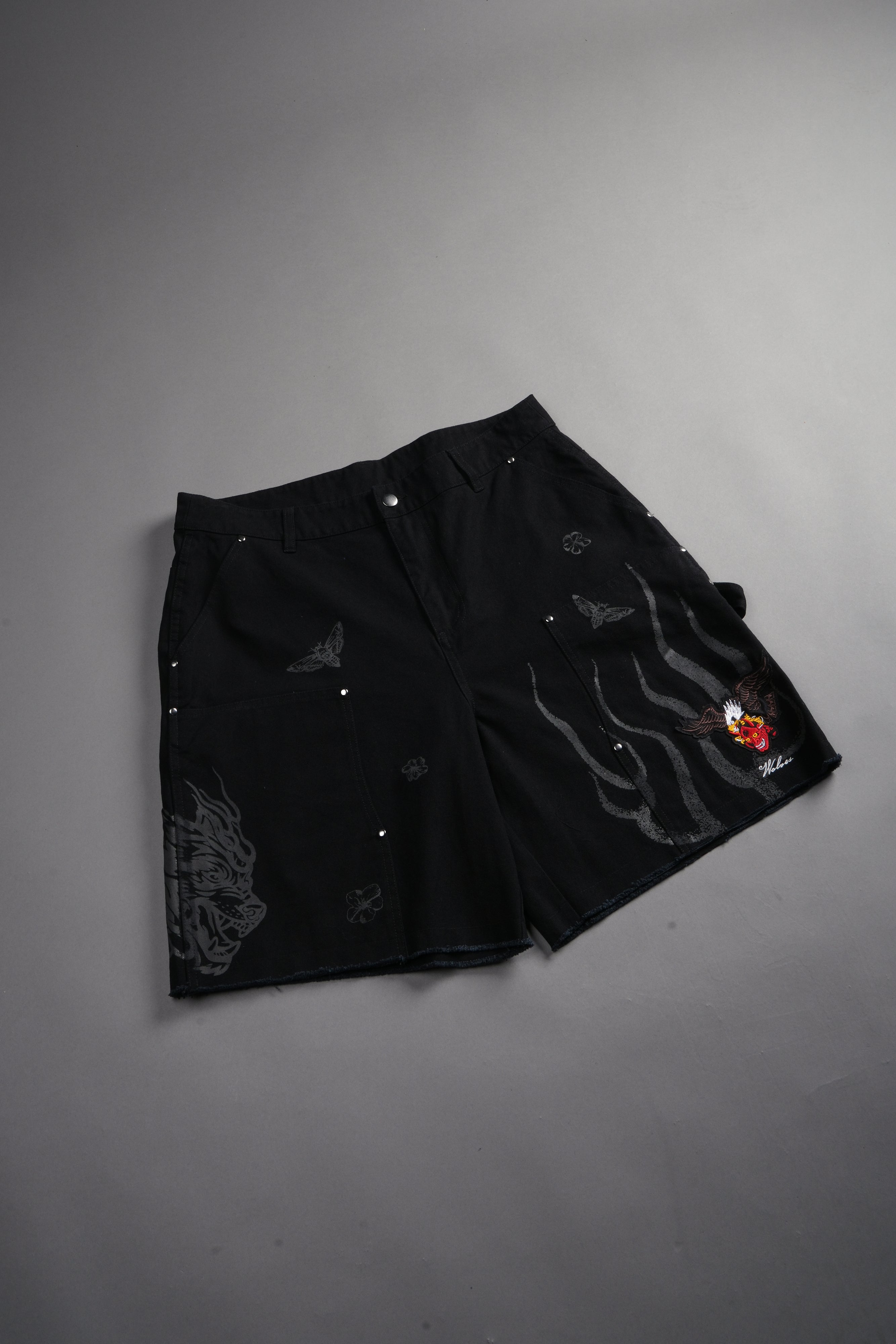 The Eagle & The Oni Hoffa Shorts in Black — imagem 8