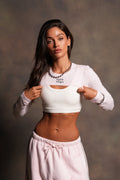 Ssddnfgu Wolf Elise Eden Pullover Shrug in Blush Pink - imagem 1
