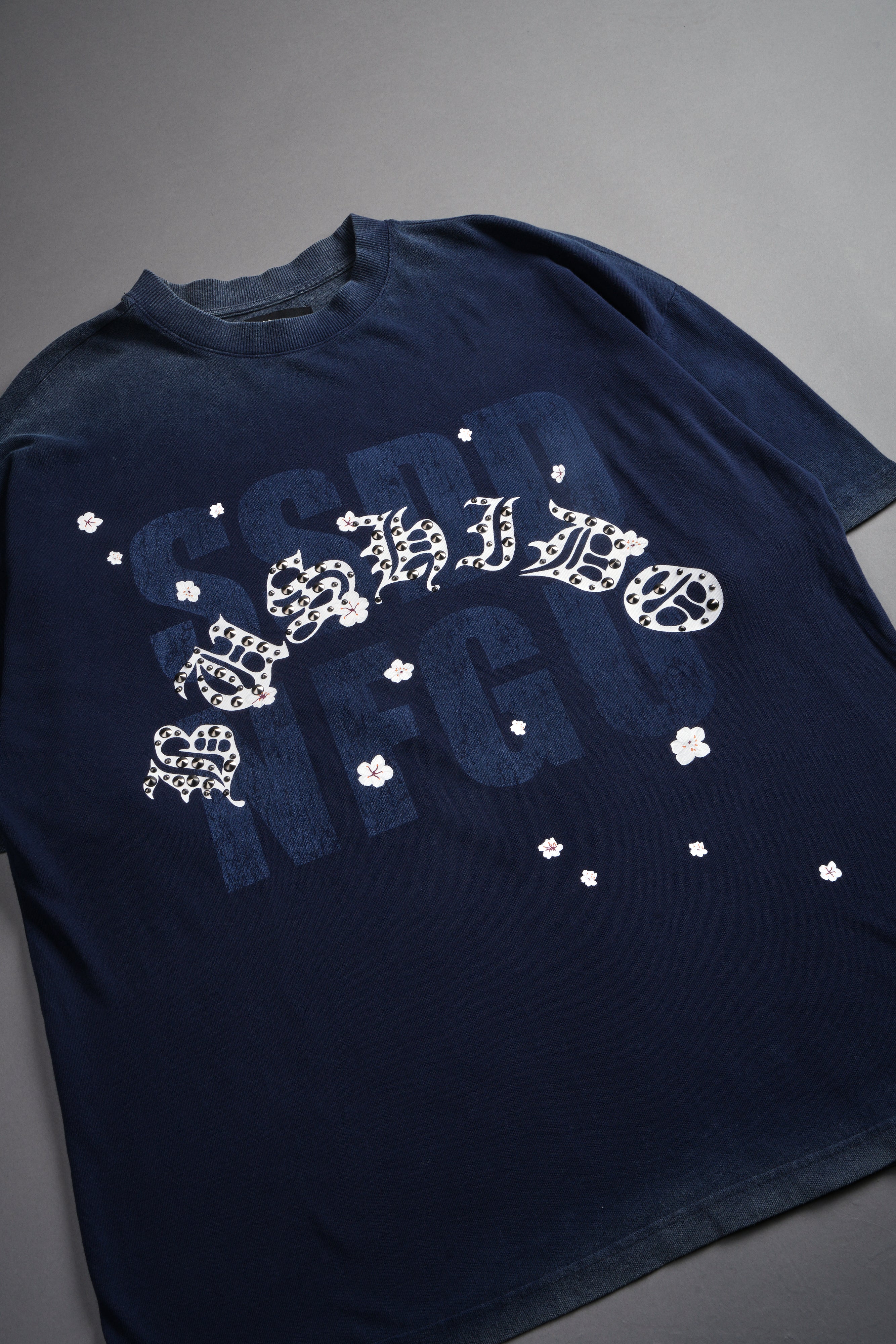 Ssddnfgu Bushido Premium Oversized Tee in Navy — imagem 9