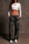 Wolf Chopper Big Cozy Sweats in Warrior In A Garden Black Camo - imagem 1