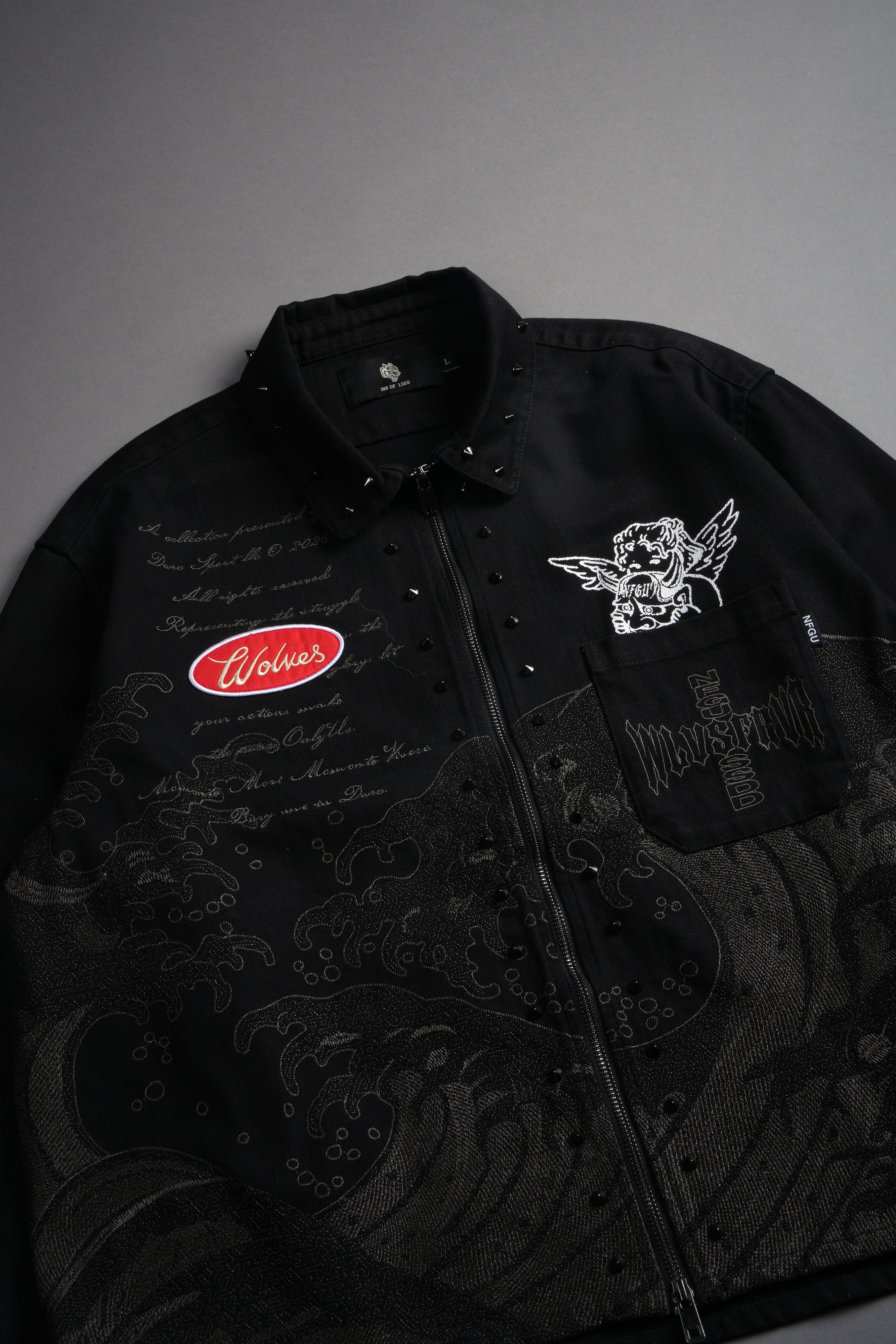 Great Wave Ls Vince Shirt in Black — imagem 10
