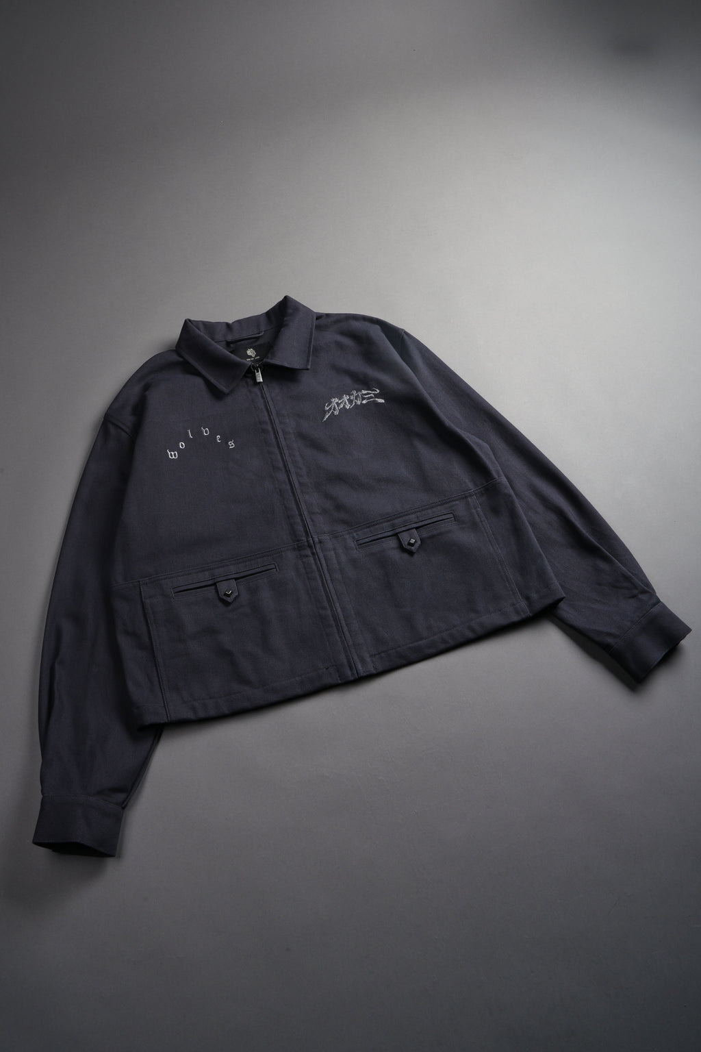 Oni-Genba Redford Shirt Jacket in Washed Navy — imagem 8