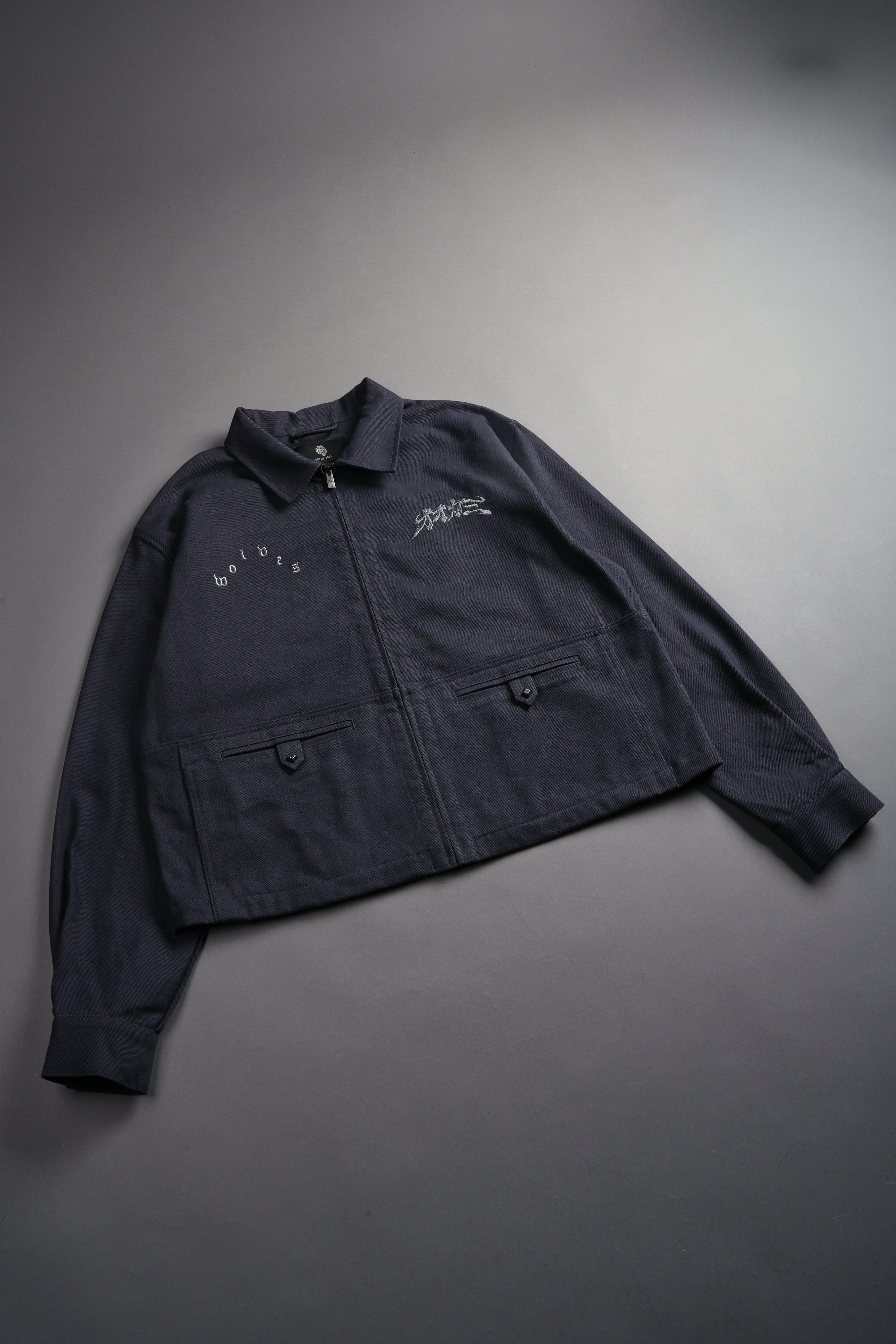 Oni-Genba Redford Shirt Jacket in Washed Navy — imagem 8