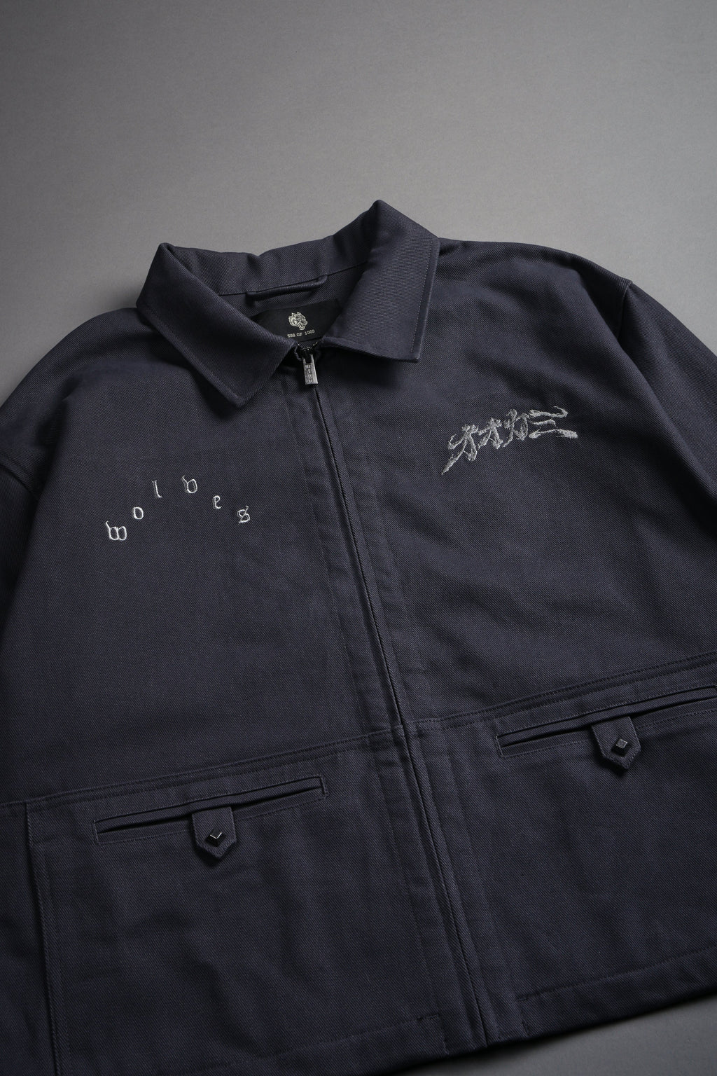Oni-Genba Redford Shirt Jacket in Washed Navy — imagem 9