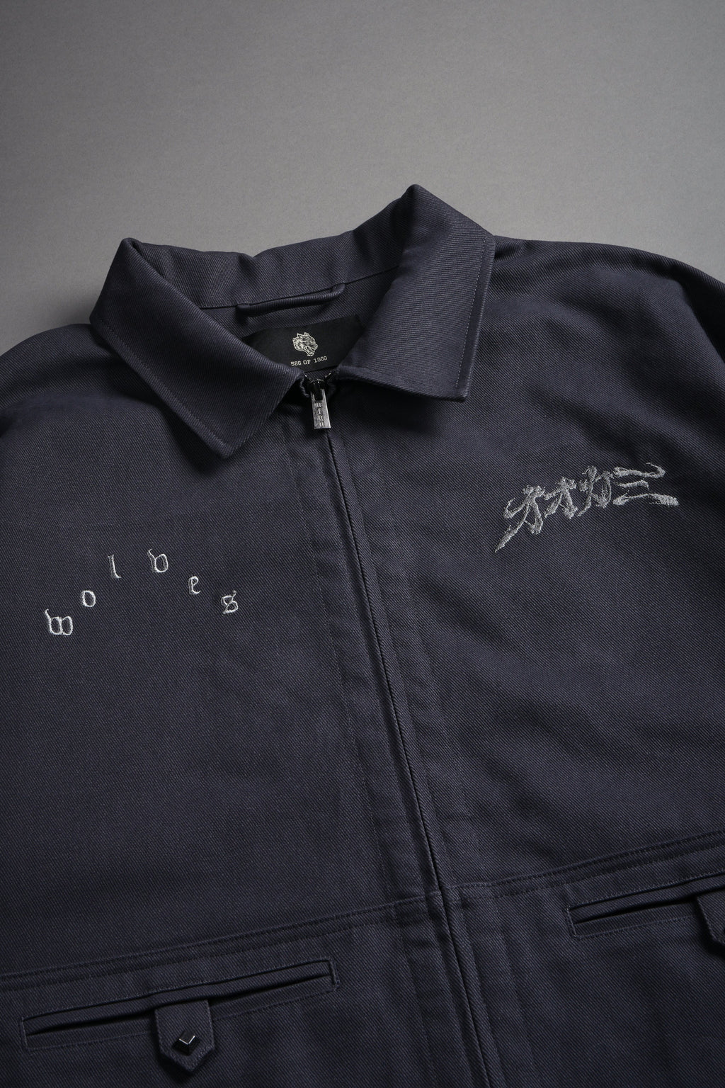Oni-Genba Redford Shirt Jacket in Washed Navy — imagem 10
