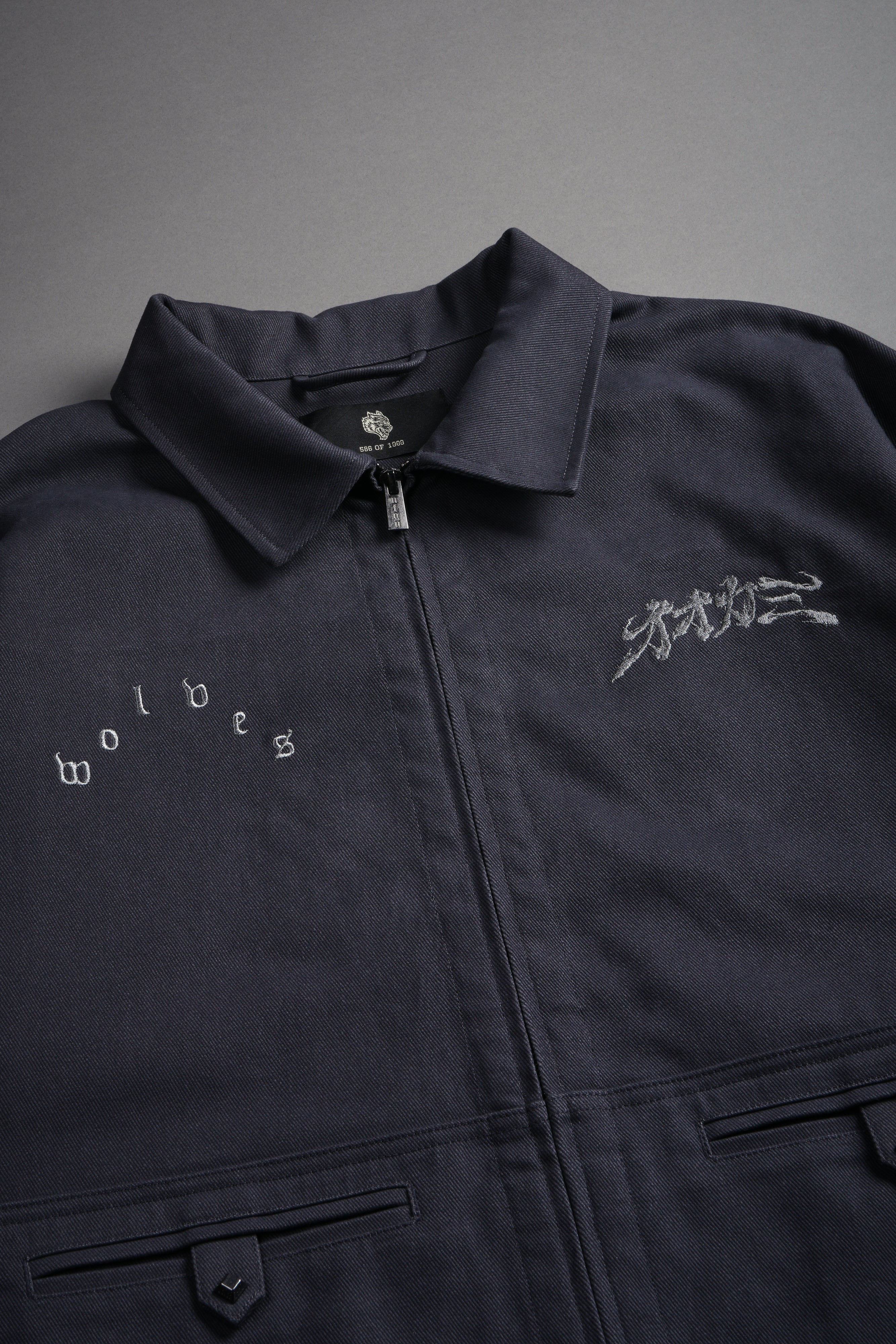 Oni-Genba Redford Shirt Jacket in Washed Navy — imagem 10