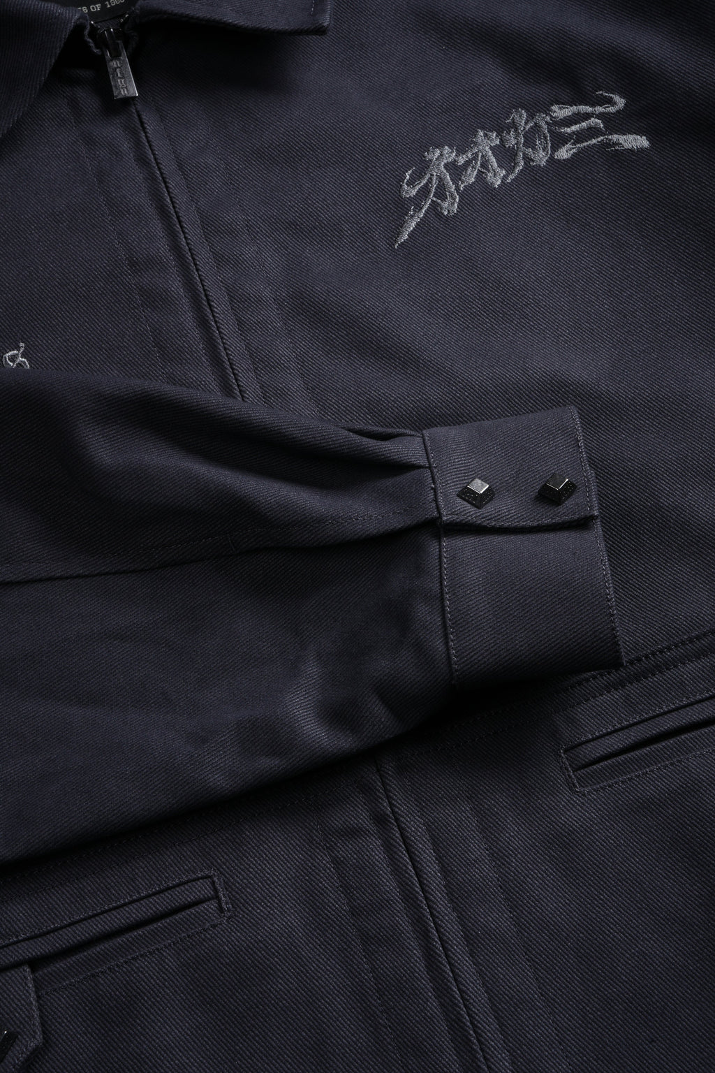 Oni-Genba Redford Shirt Jacket in Washed Navy — imagem 11