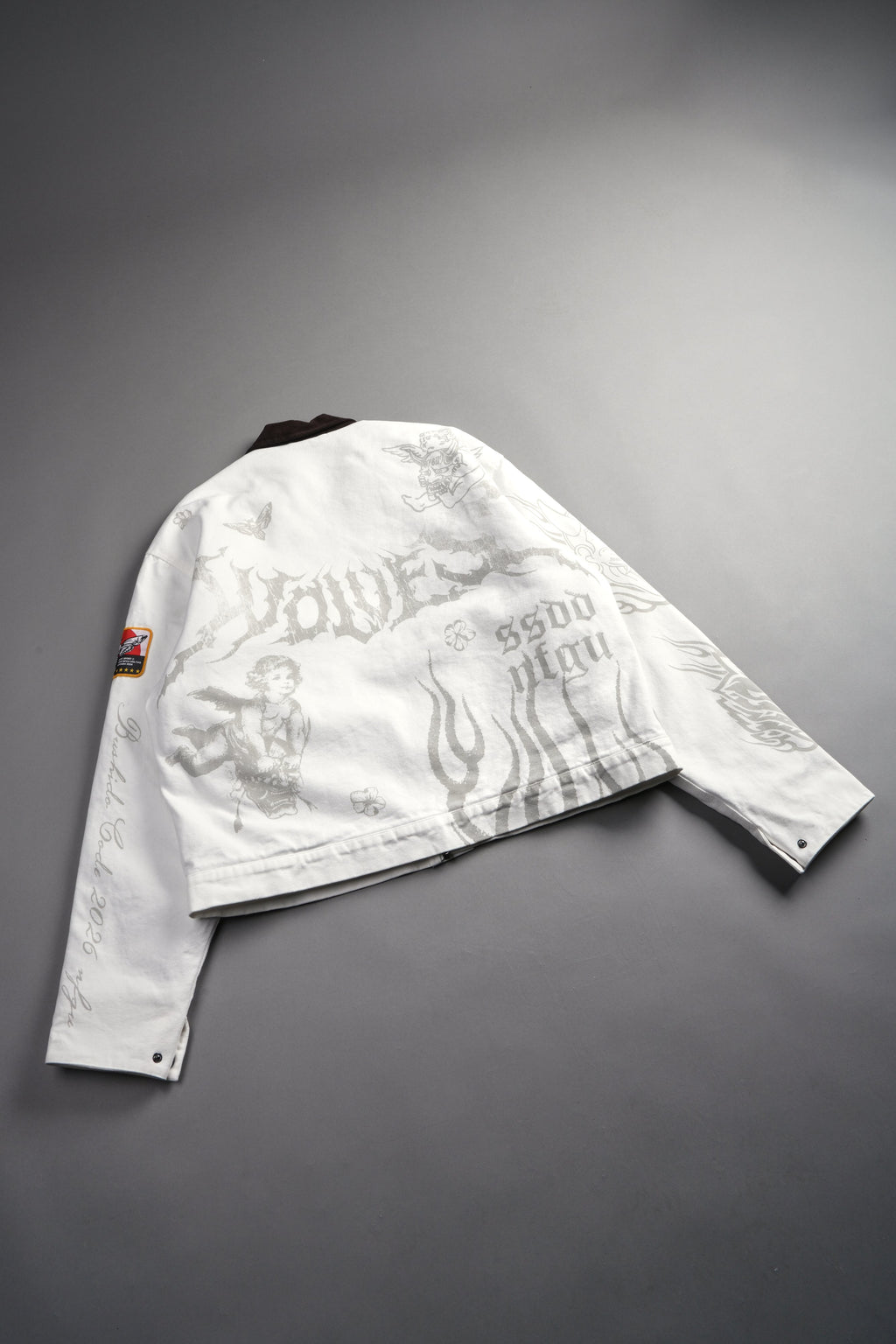 The Eagle & The Oni Earl Jacket in Cream — imagem 18