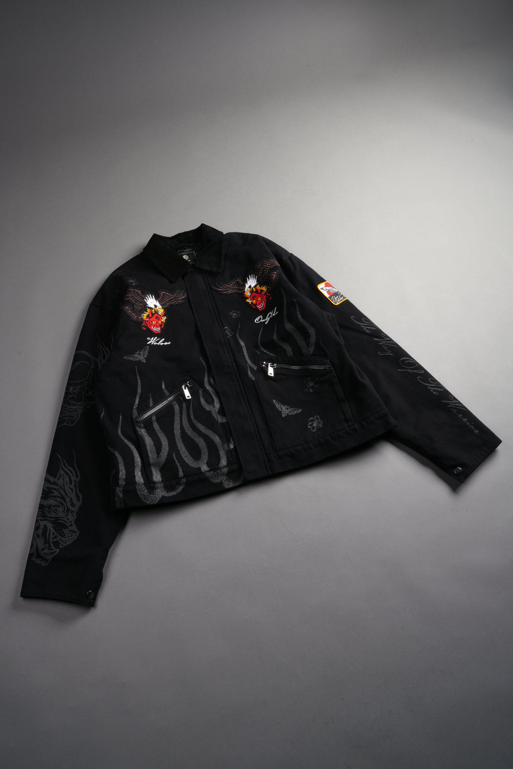 The Eagle & The Oni Earl Jacket in Black — imagem 27