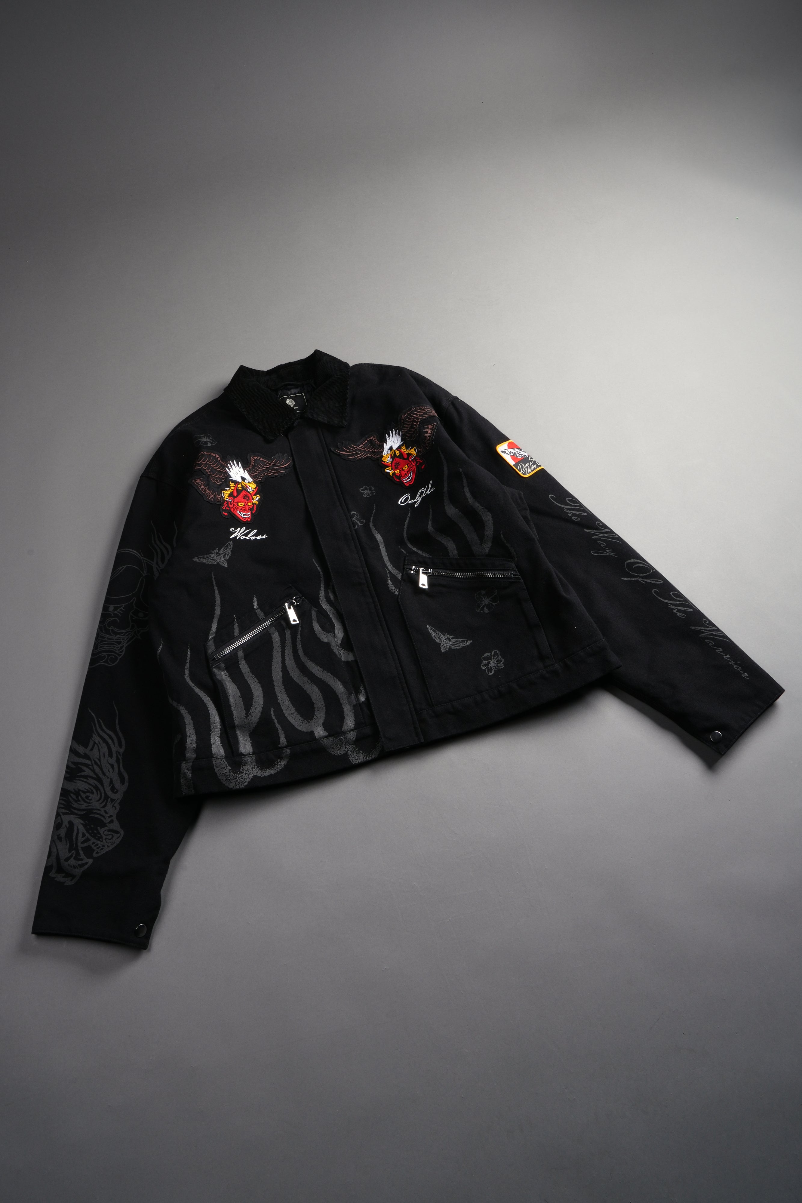 The Eagle & The Oni Earl Jacket in Black — imagem 27