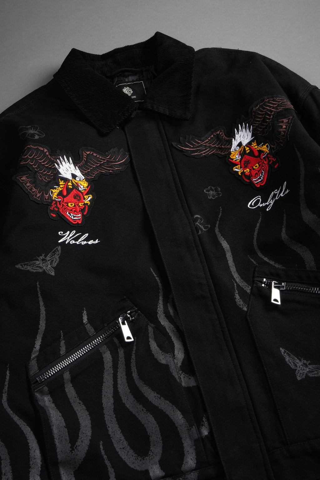 The Eagle & The Oni Earl Jacket in Black — imagem 29